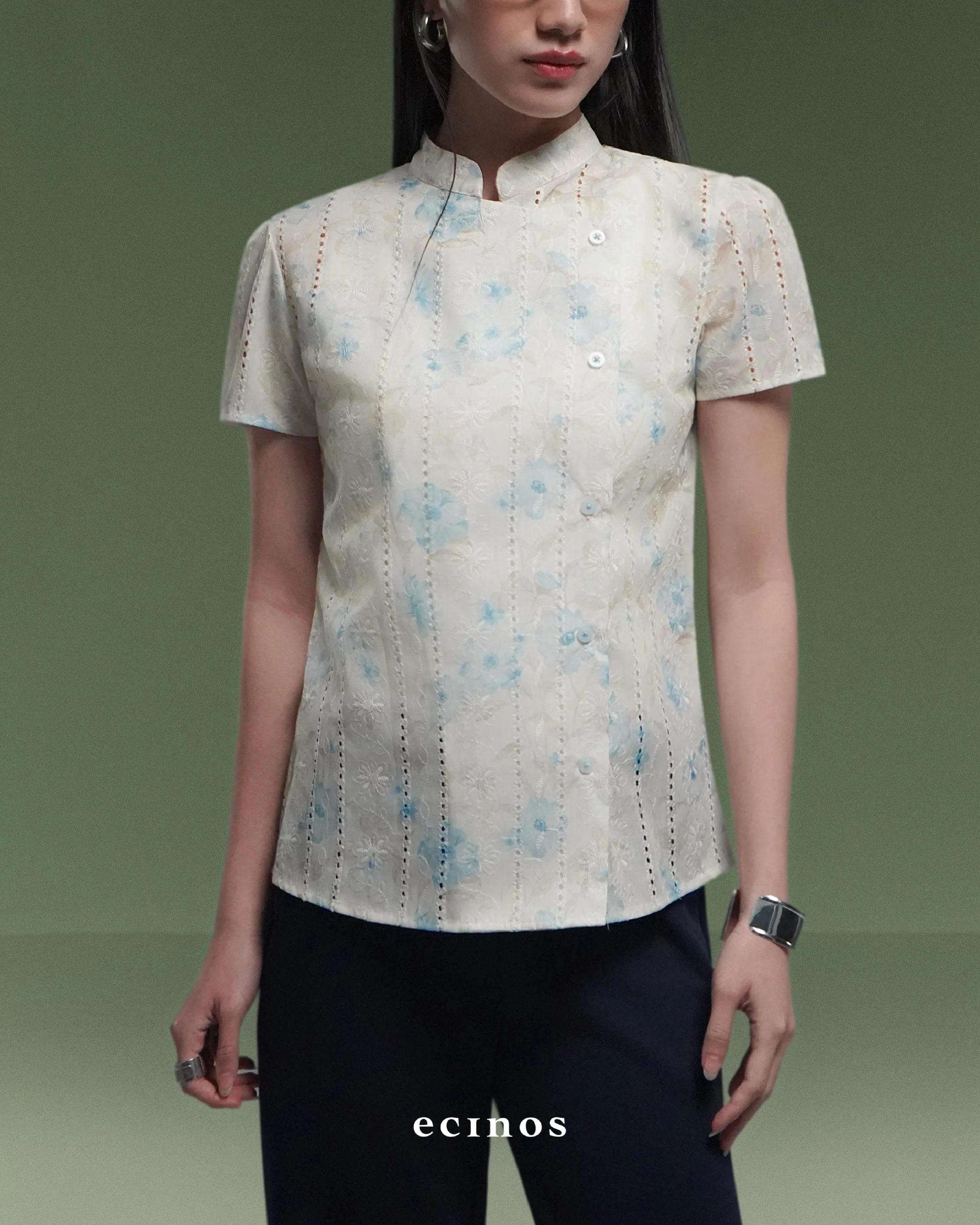 ECINOS - Aster Side Button Top - Image 10