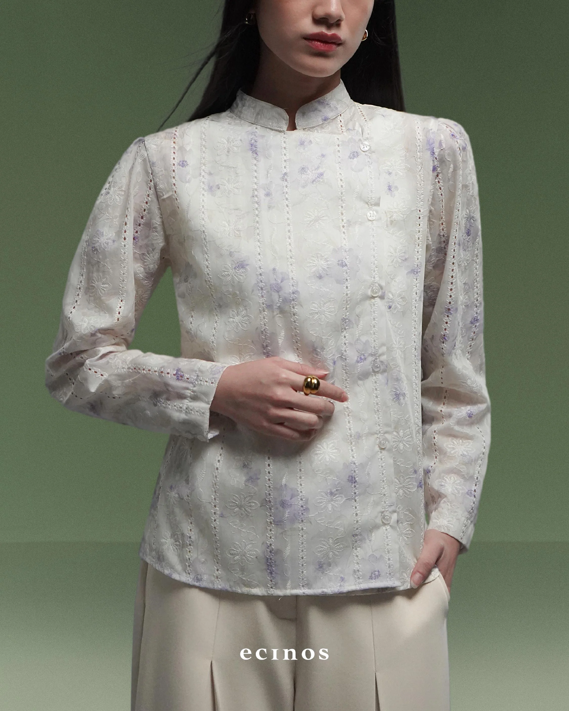 ECINOS - Aster Side Button Top - Image 15