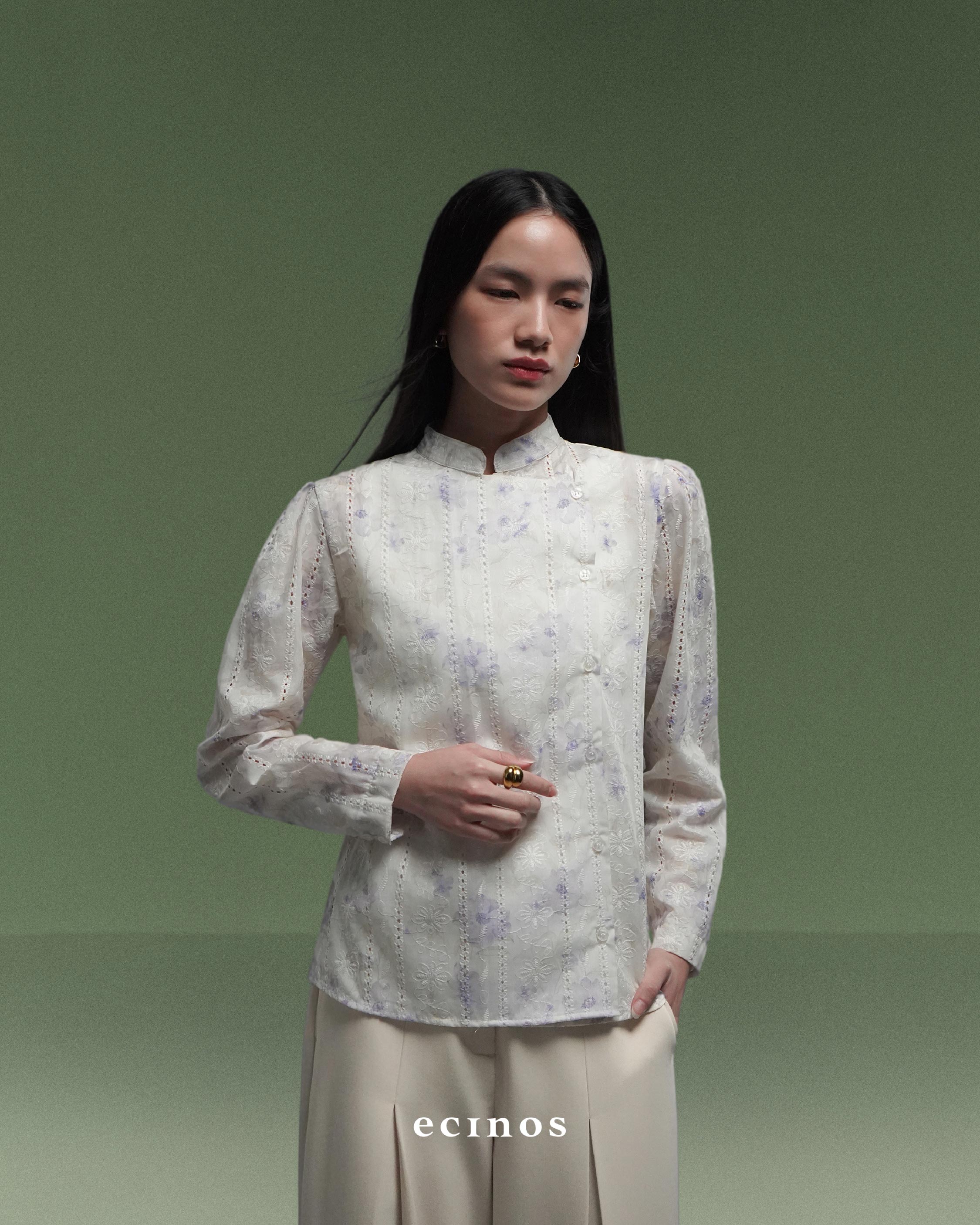 ECINOS - Aster Side Button Top - Image 6