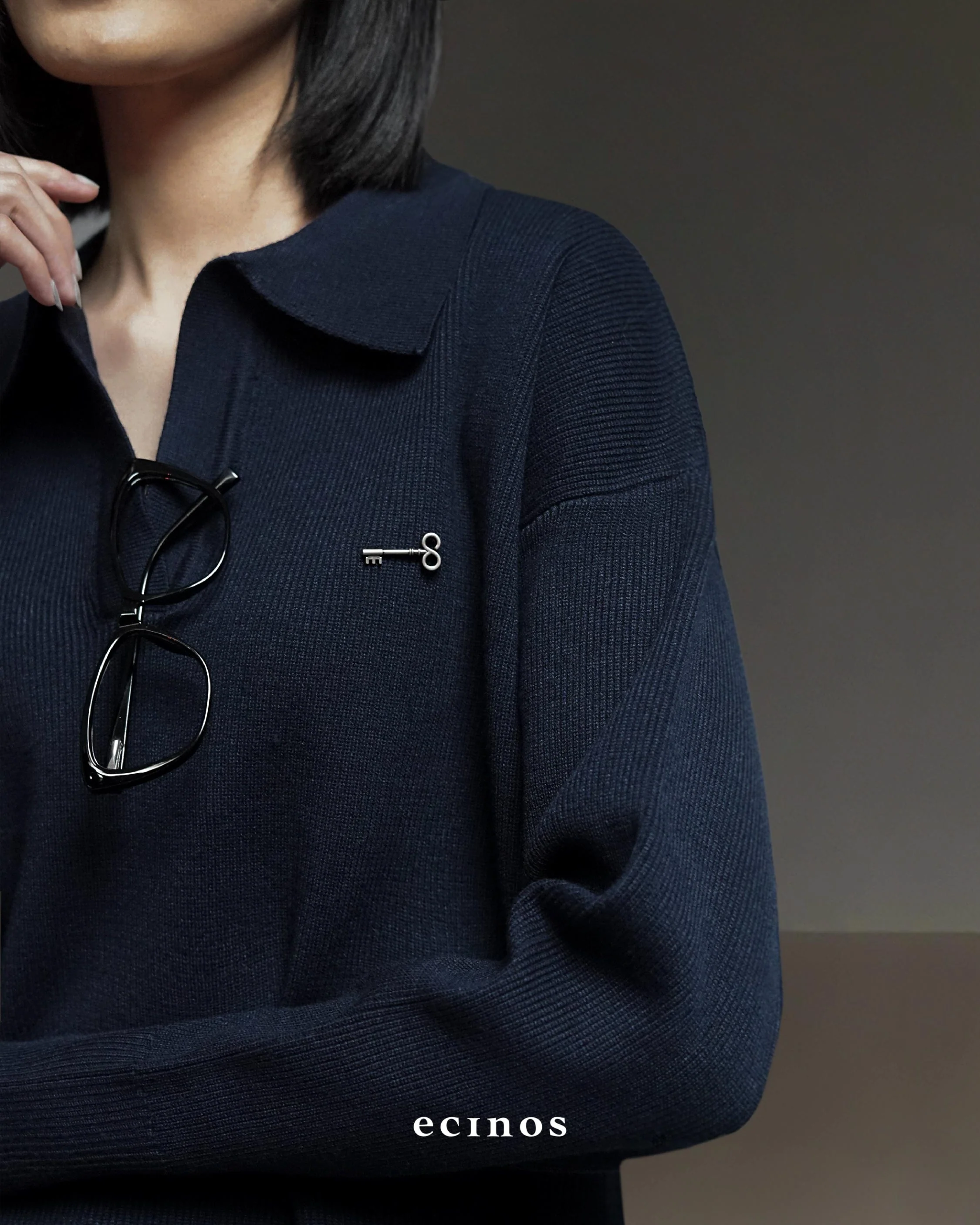 ECINOS - Blair Oversized Polo Sweater - Image 11