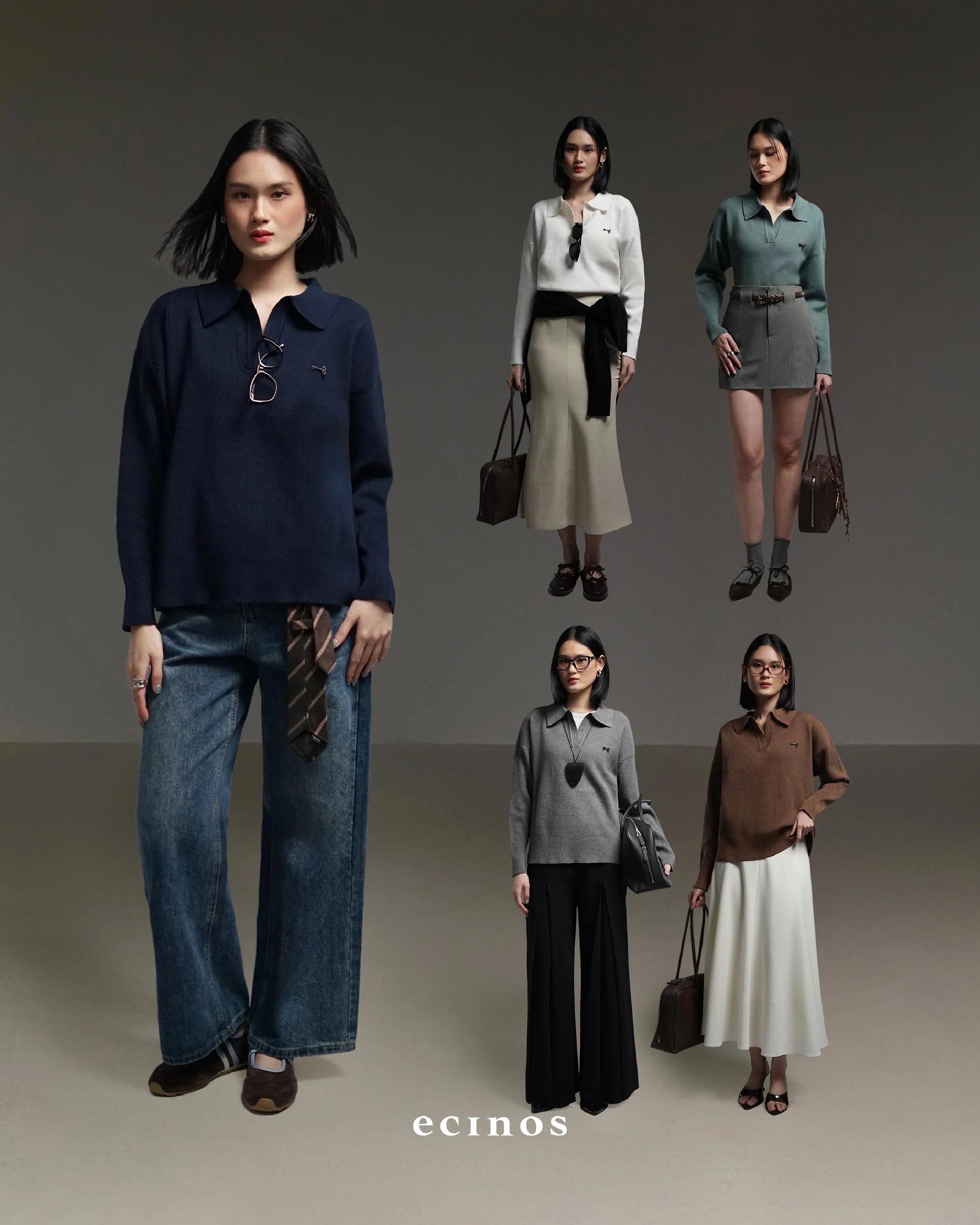 ECINOS - Blair Oversized Polo Sweater - Image 3