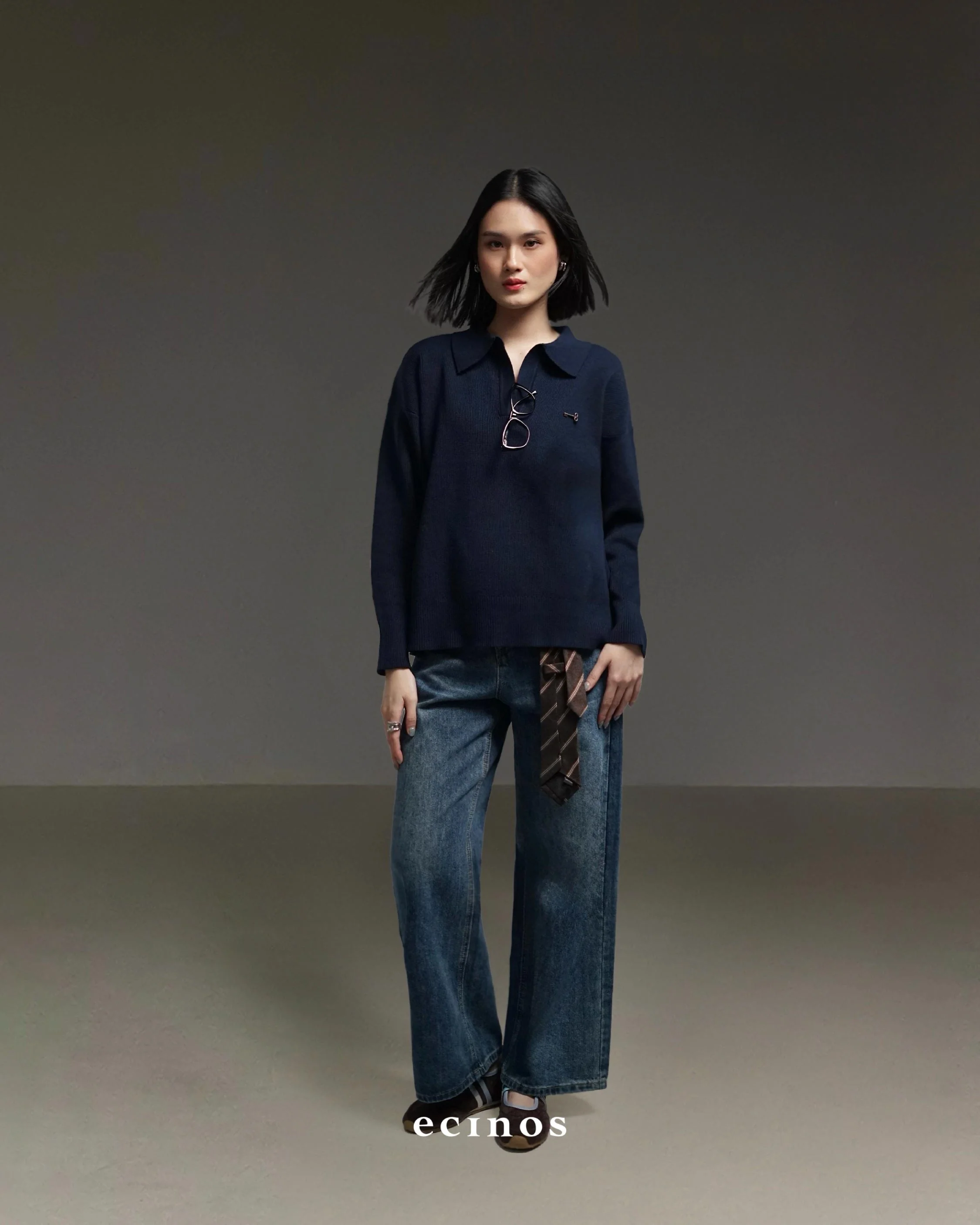 ECINOS - Blair Oversized Polo Sweater - Image 6