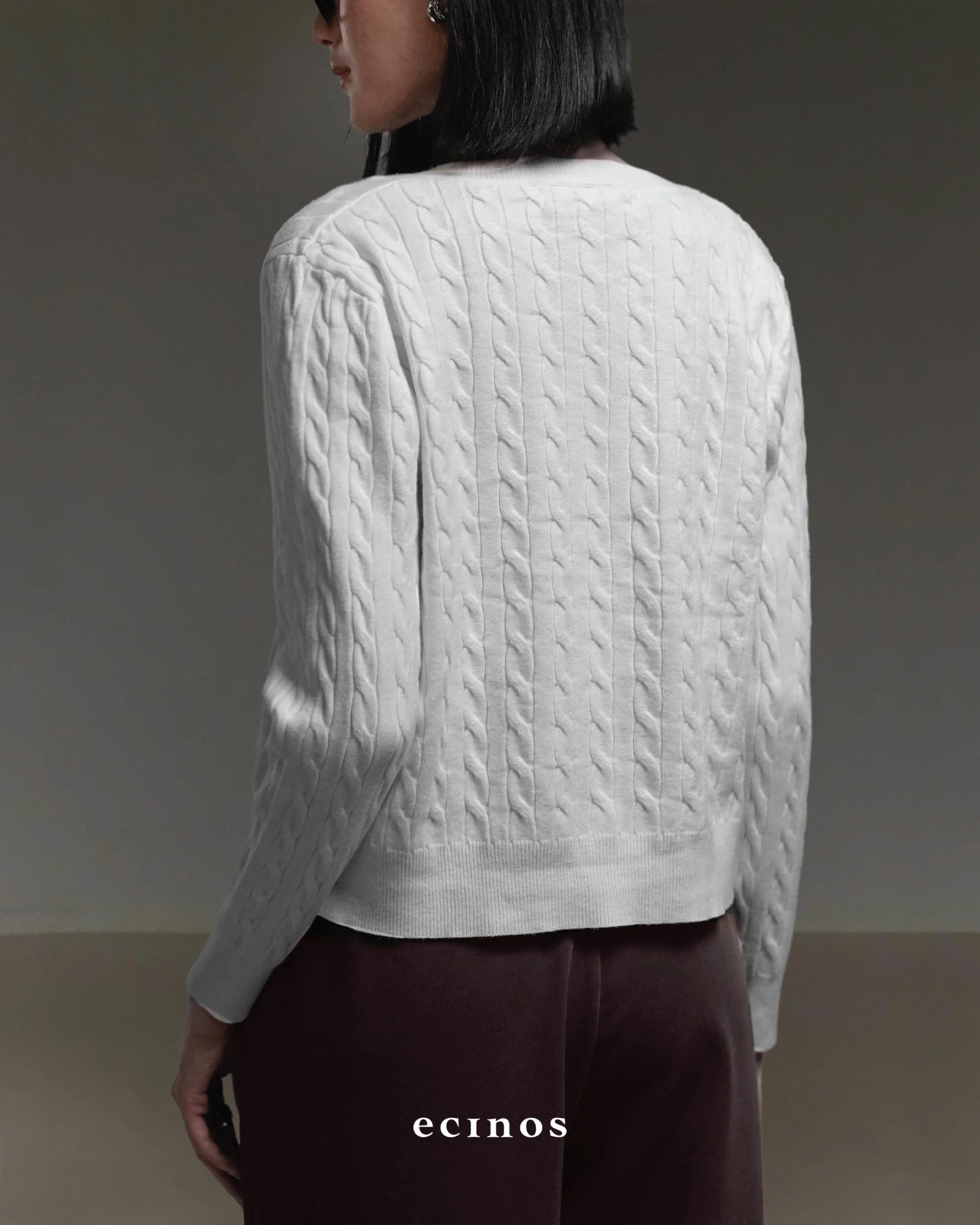 ECINOS - Celie Cable Knit Cardigan - Image 10