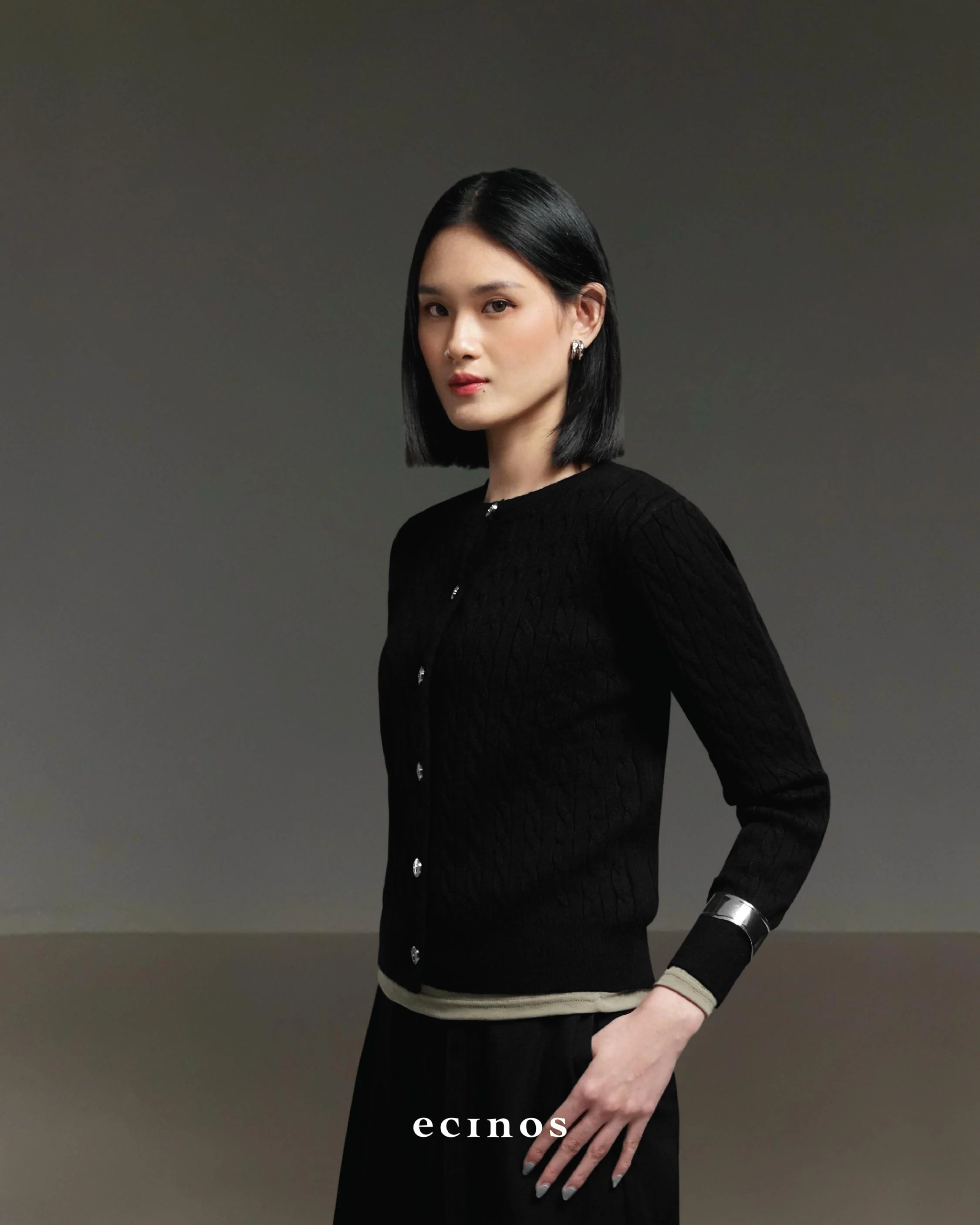 ECINOS - Celie Cable Knit Cardigan - Image 11