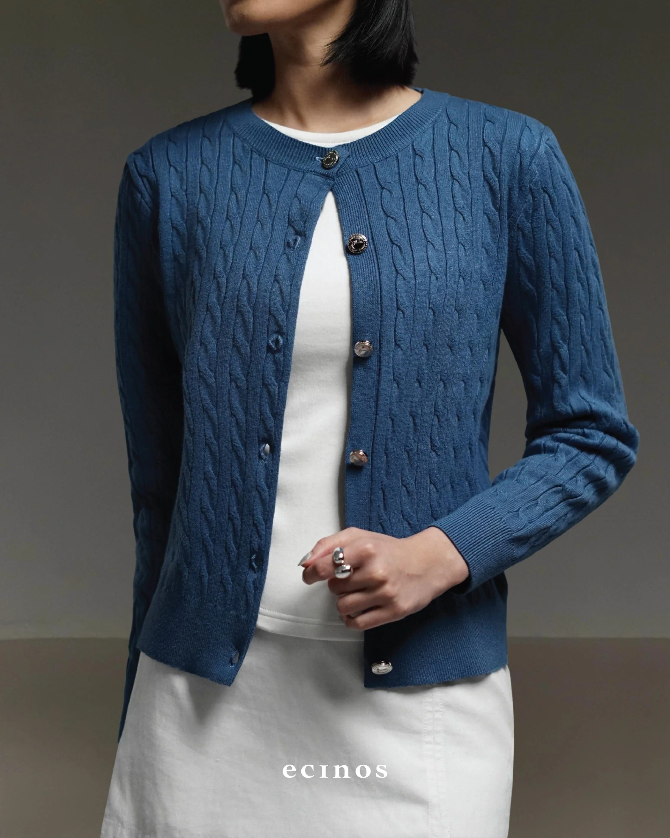 ECINOS - Celie Cable Knit Cardigan - Image 12