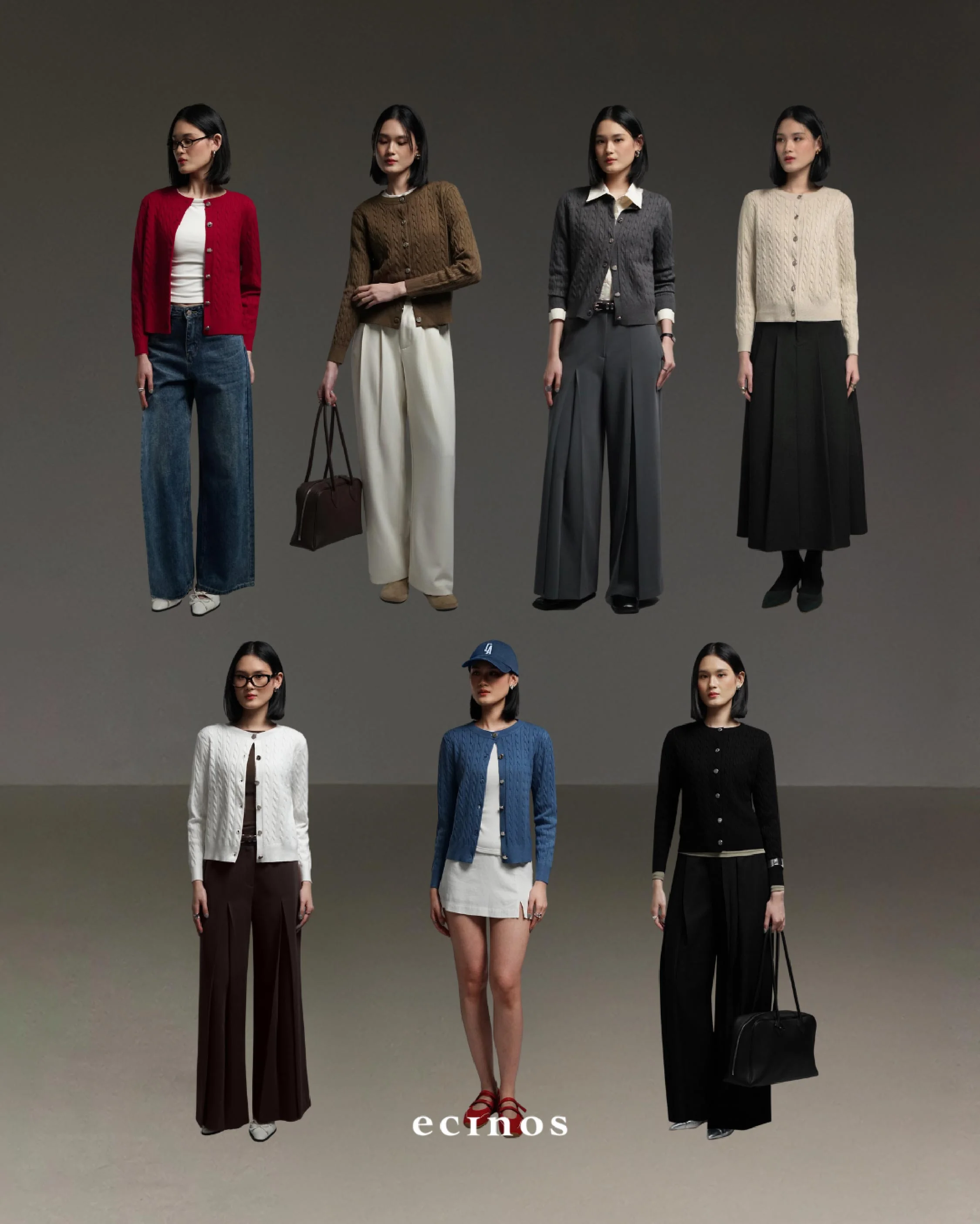 ECINOS - Celie Cable Knit Cardigan - Image 3