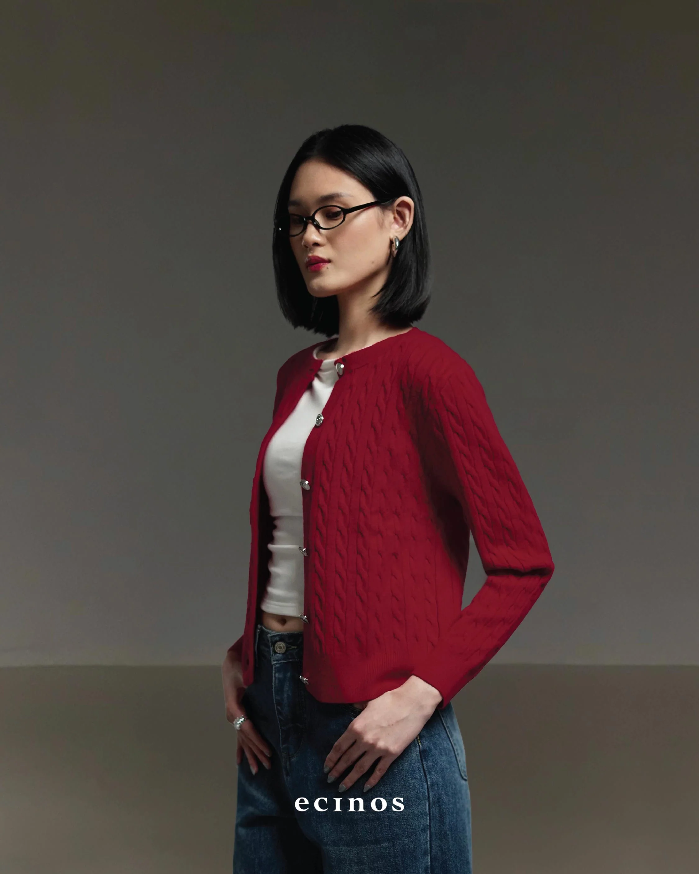 ECINOS - Celie Cable Knit Cardigan - Image 6