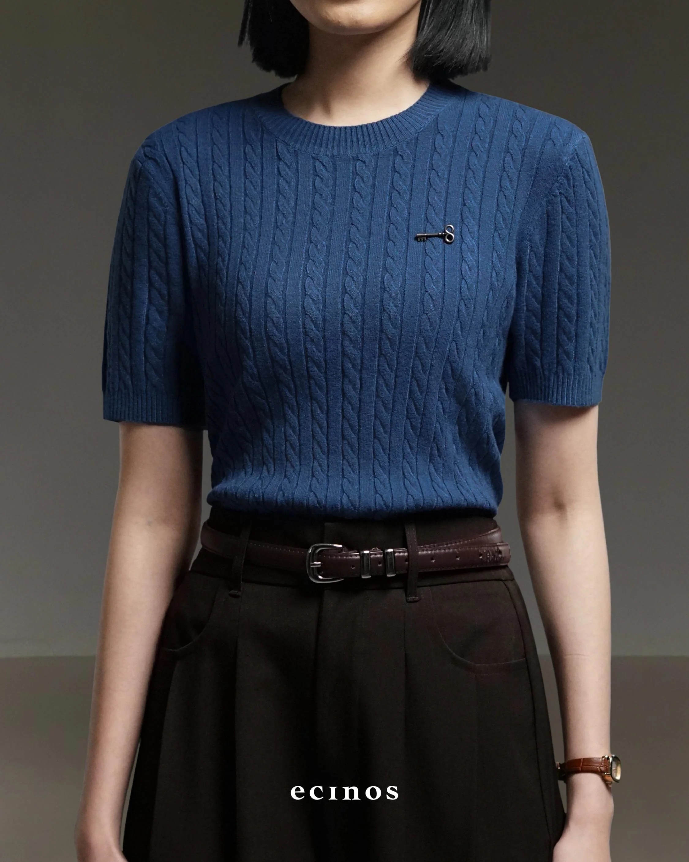 ECINOS - Cherise Cable Knitted Top - Image 11