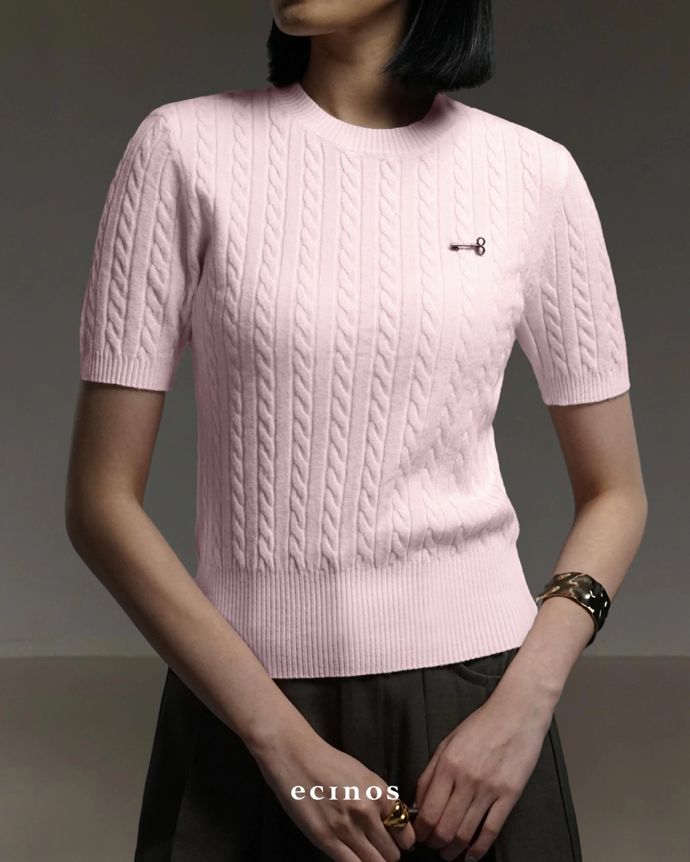 ECINOS - Cherise Cable Knitted Top - Image 13