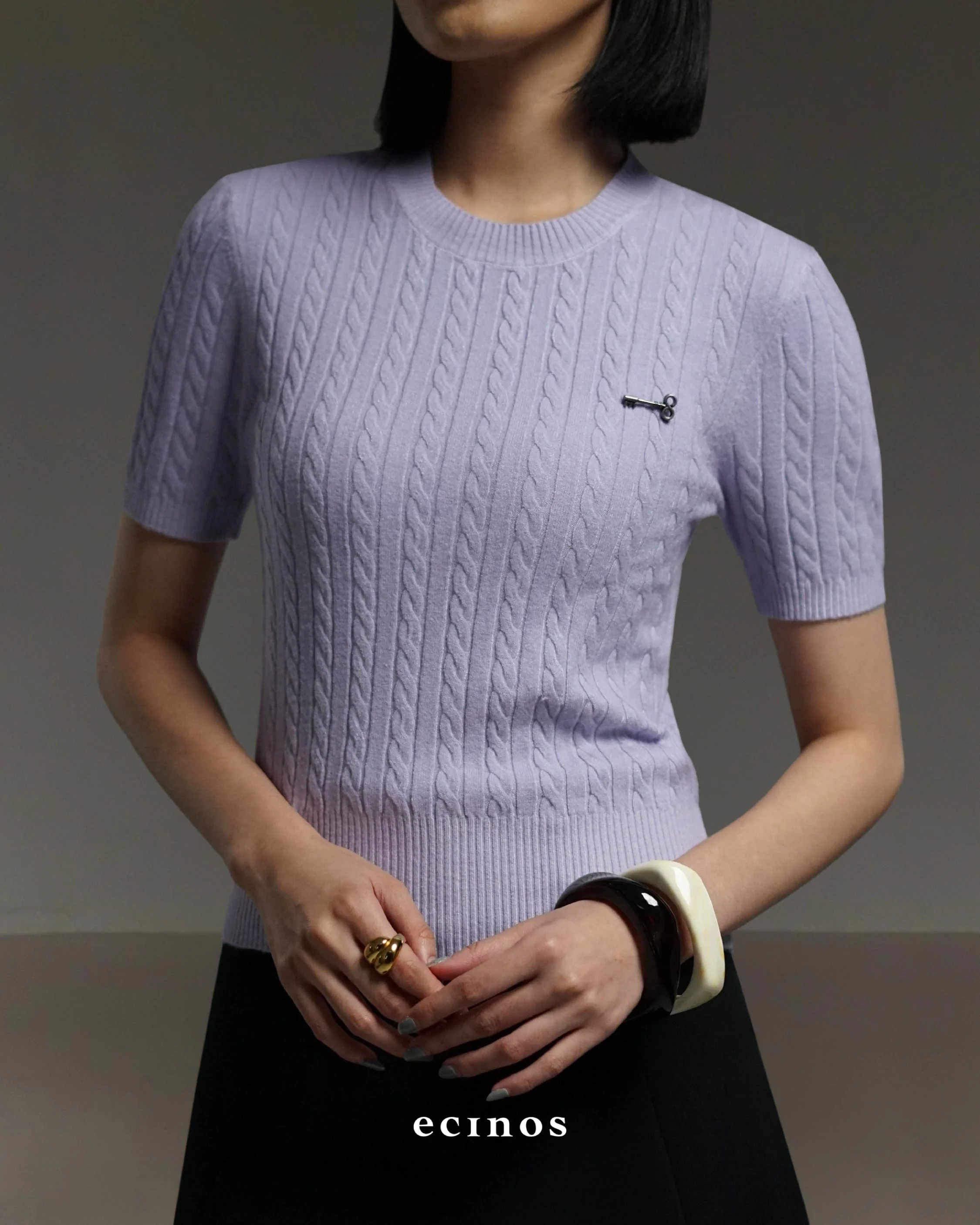 ECINOS - Cherise Cable Knitted Top - Image 15