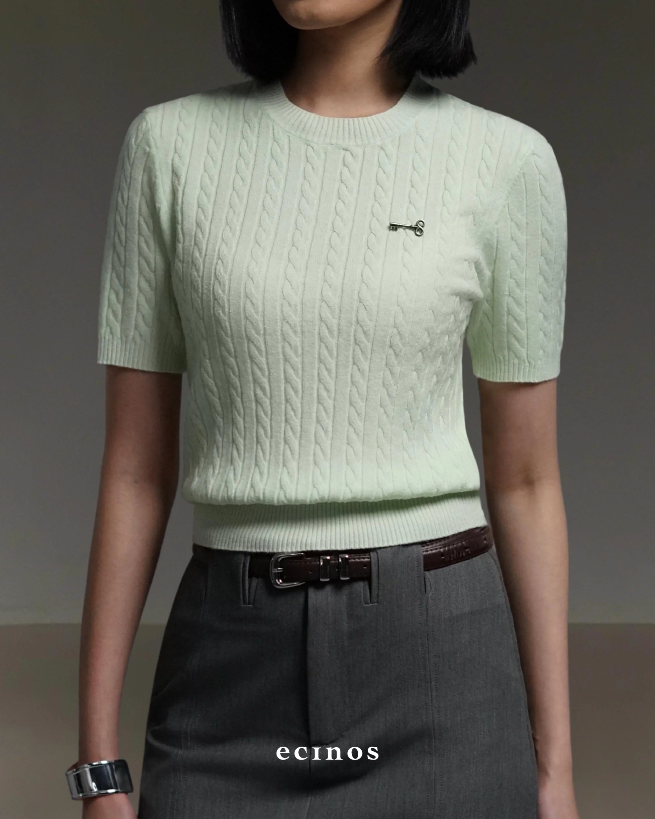 ECINOS - Cherise Cable Knitted Top - Image 16