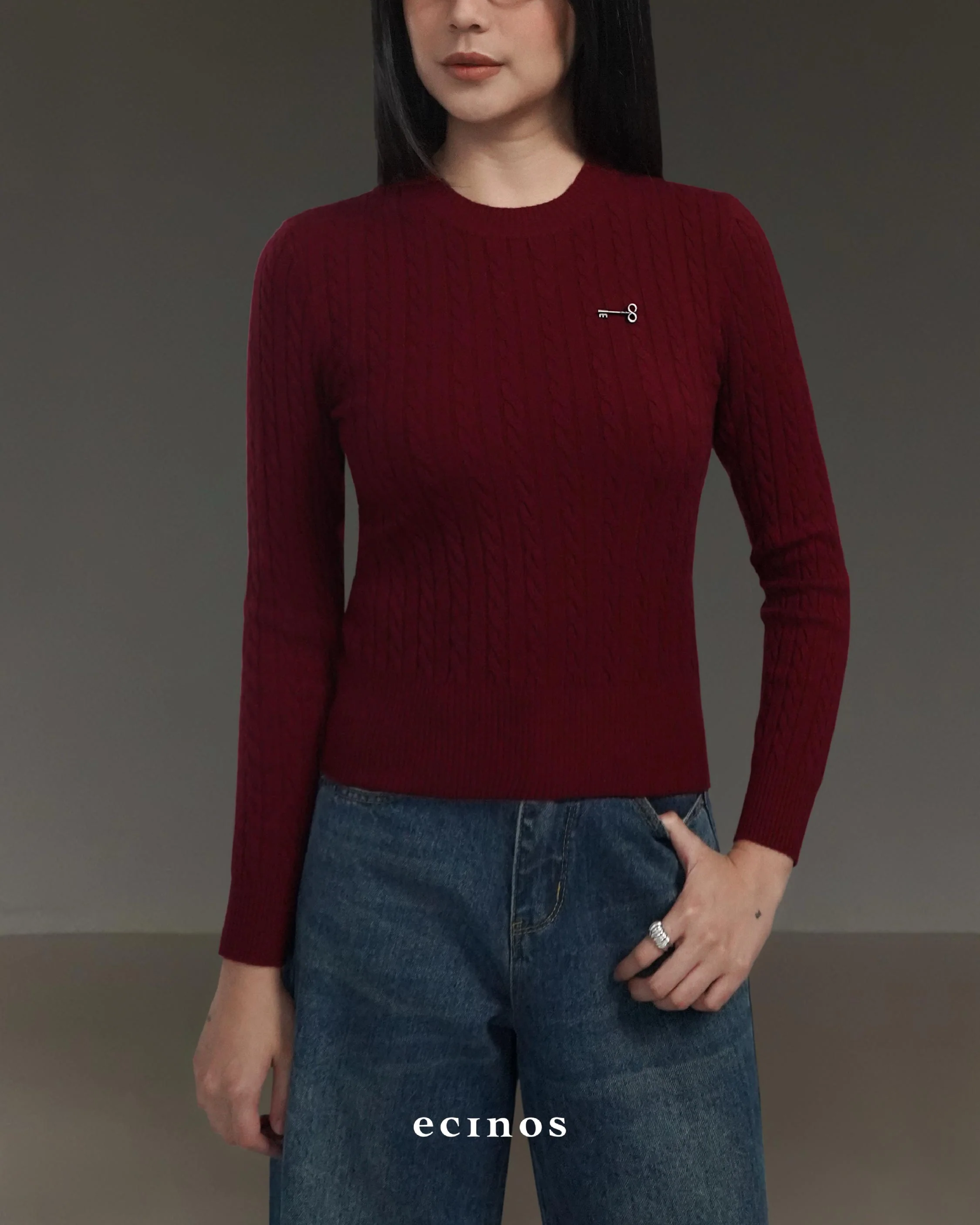 ECINOS - Cherise Cable Knitted Top - Image 19