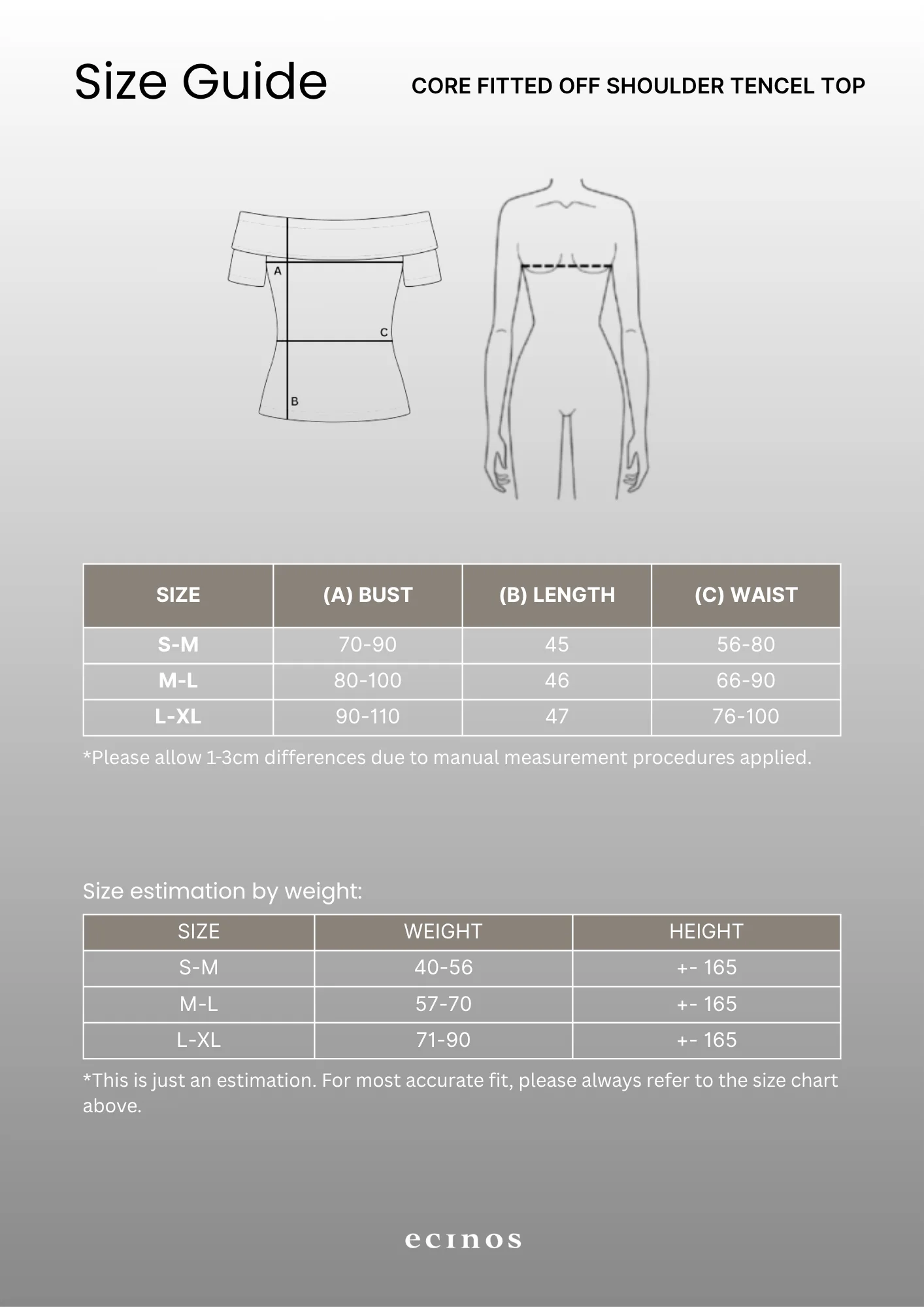 ECINOS - CORE Fitted Off Shoulder Tencel Top - Image 10