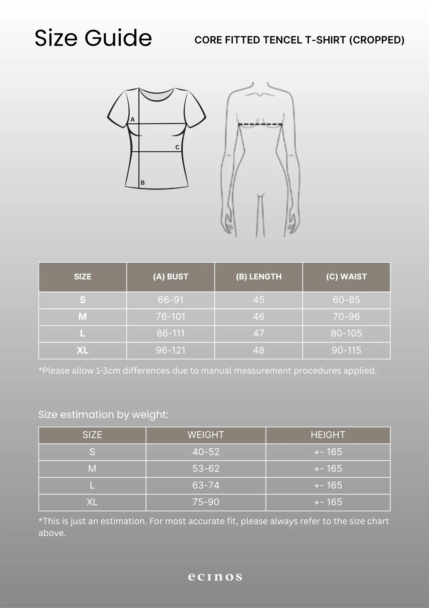 ECINOS - CORE Fitted Tencel T-shirt (Cropped) - Image 15