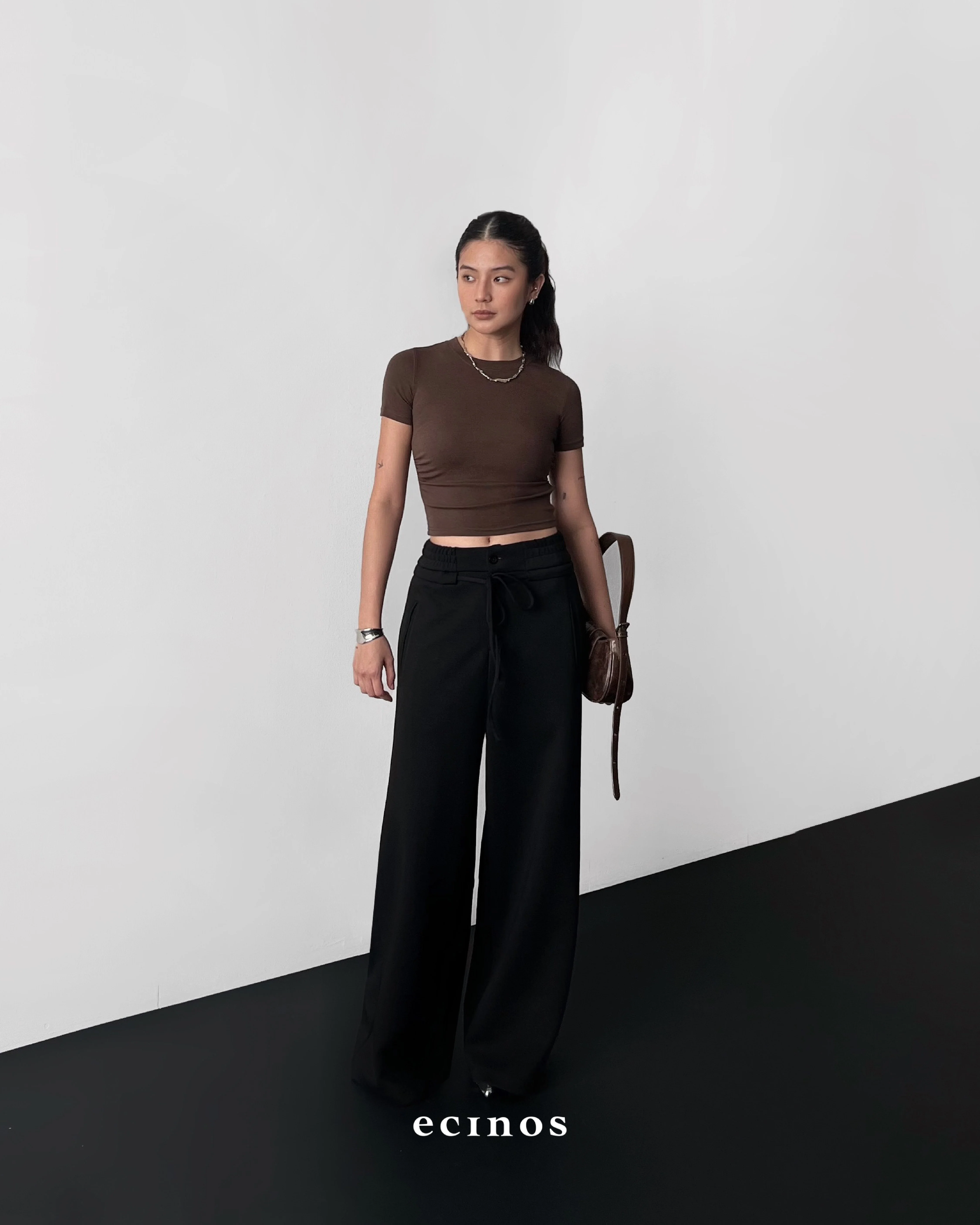 ECINOS - CORE Fitted Tencel T-shirt (Cropped) - Image 6