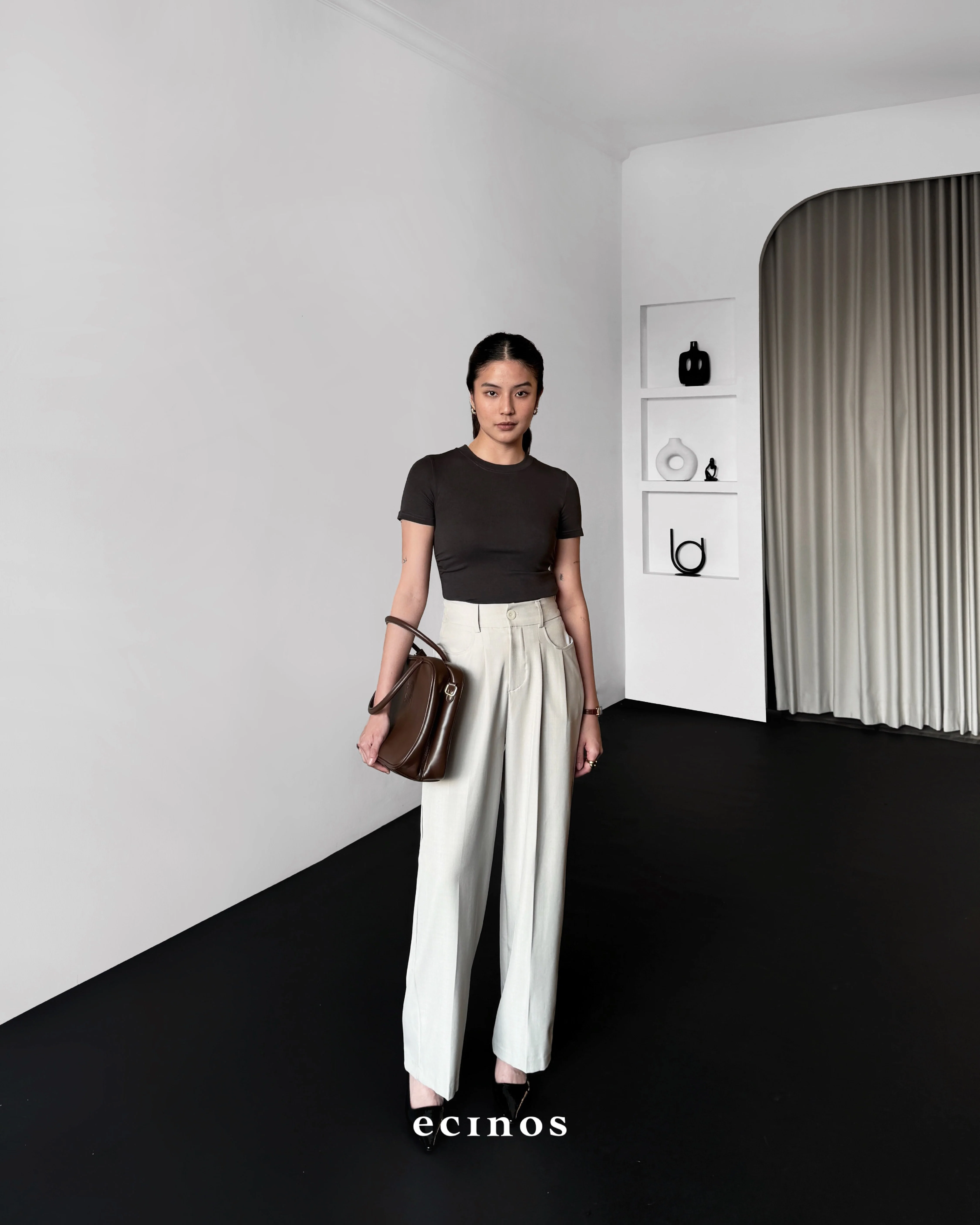 ECINOS - CORE Fitted Tencel T-shirt (Cropped) - Image 7