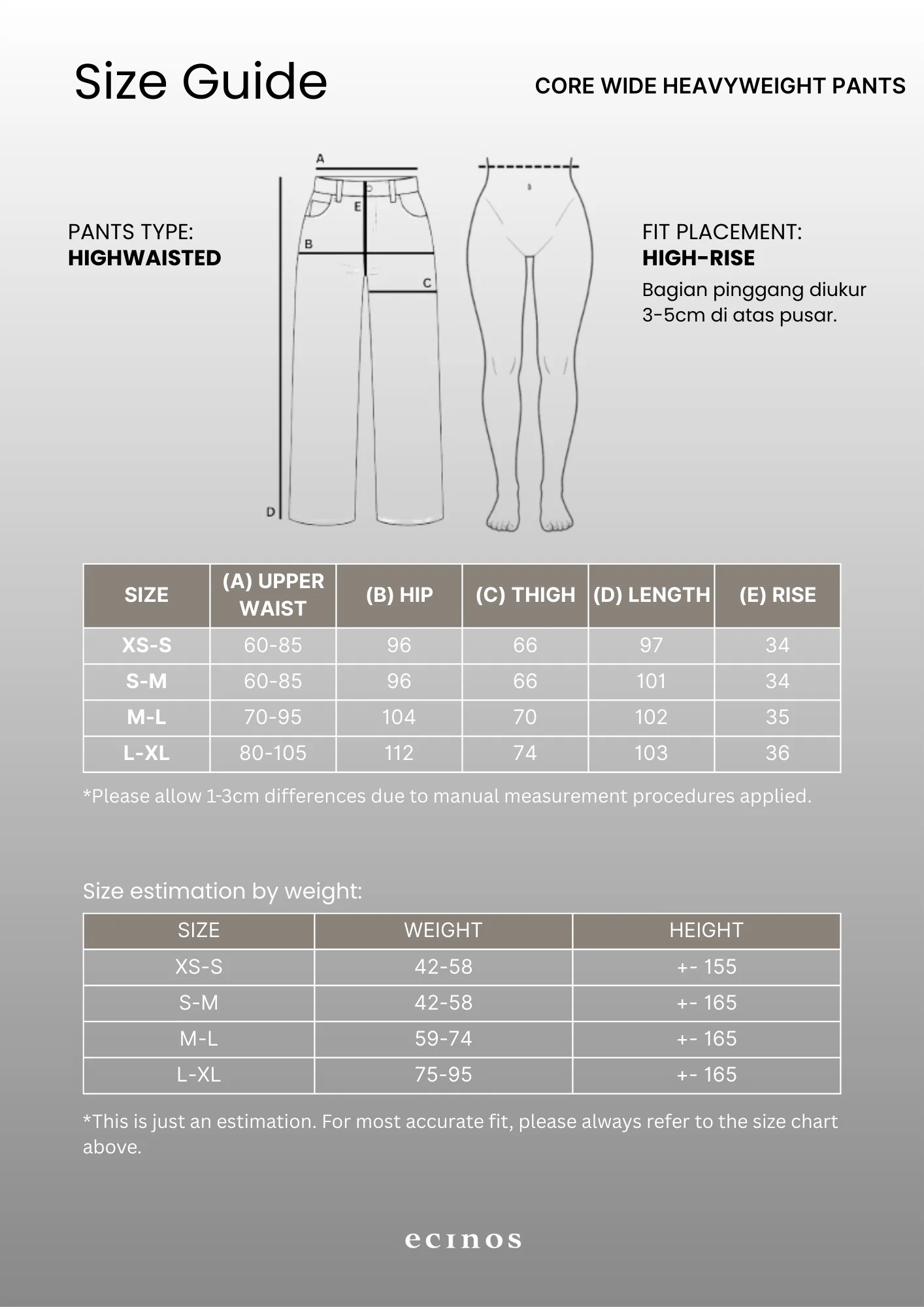 ECINOS - CORE Wide Heavyweight Pants - Image 9