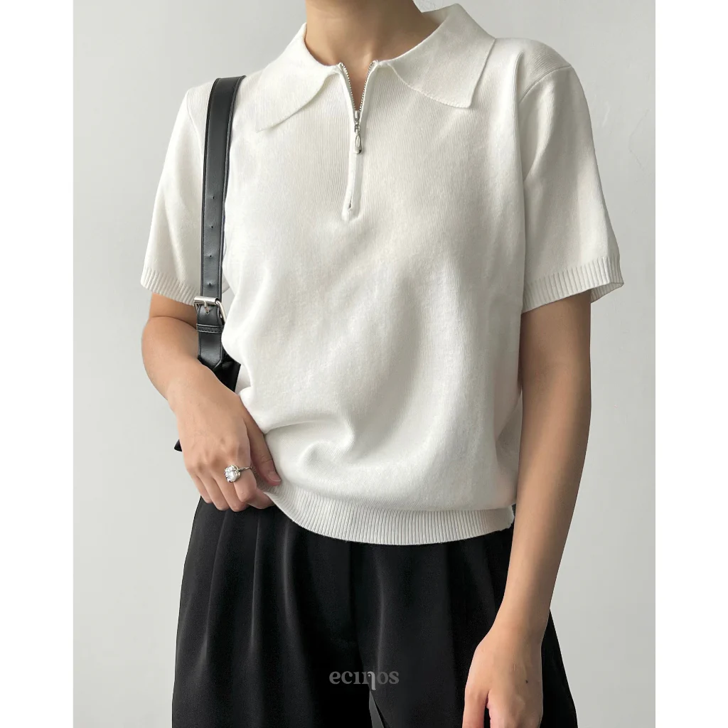 ECINOS - Flo Knitted Polo Top - Image 13