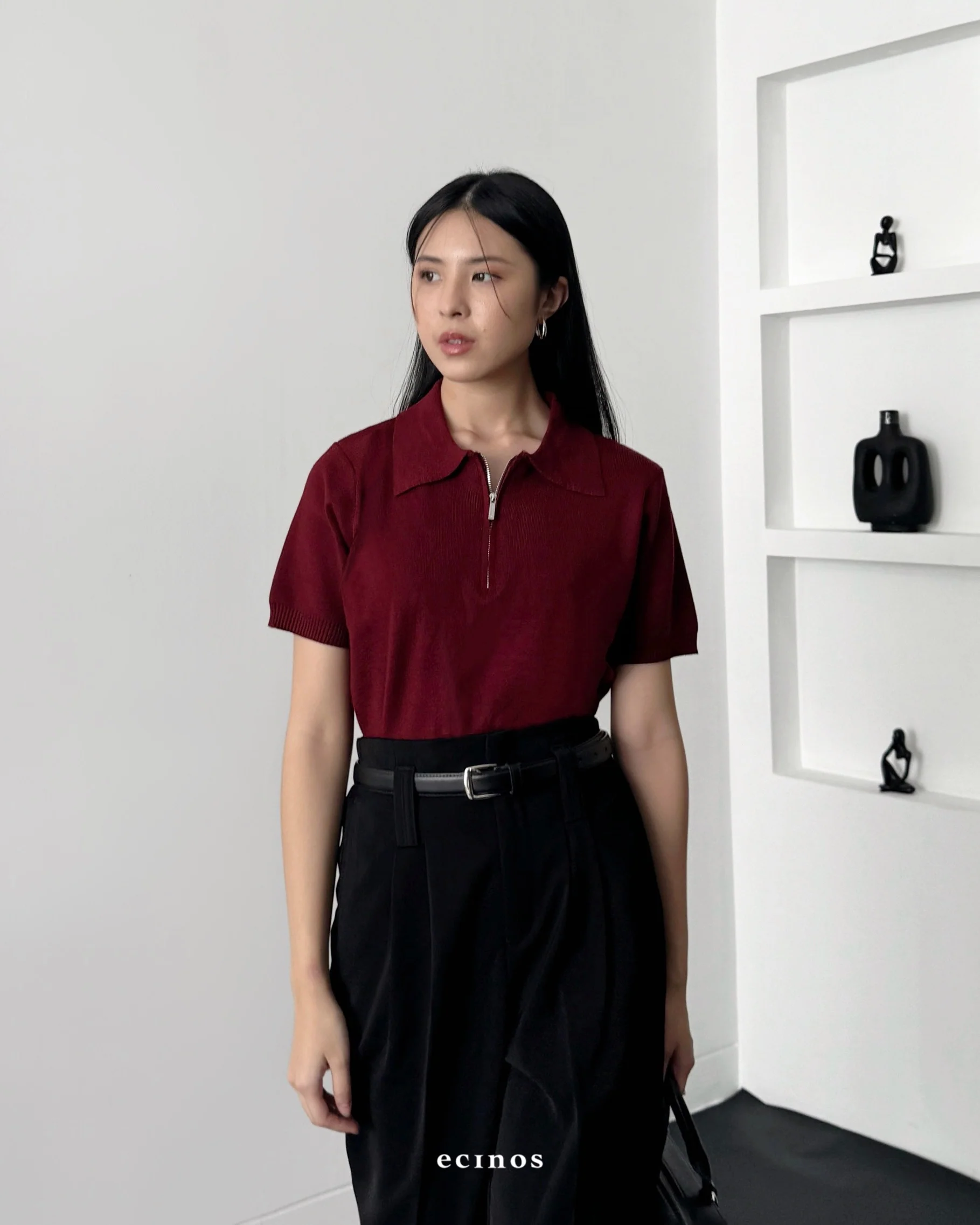 ECINOS - Flo Knitted Polo Top - Image 16