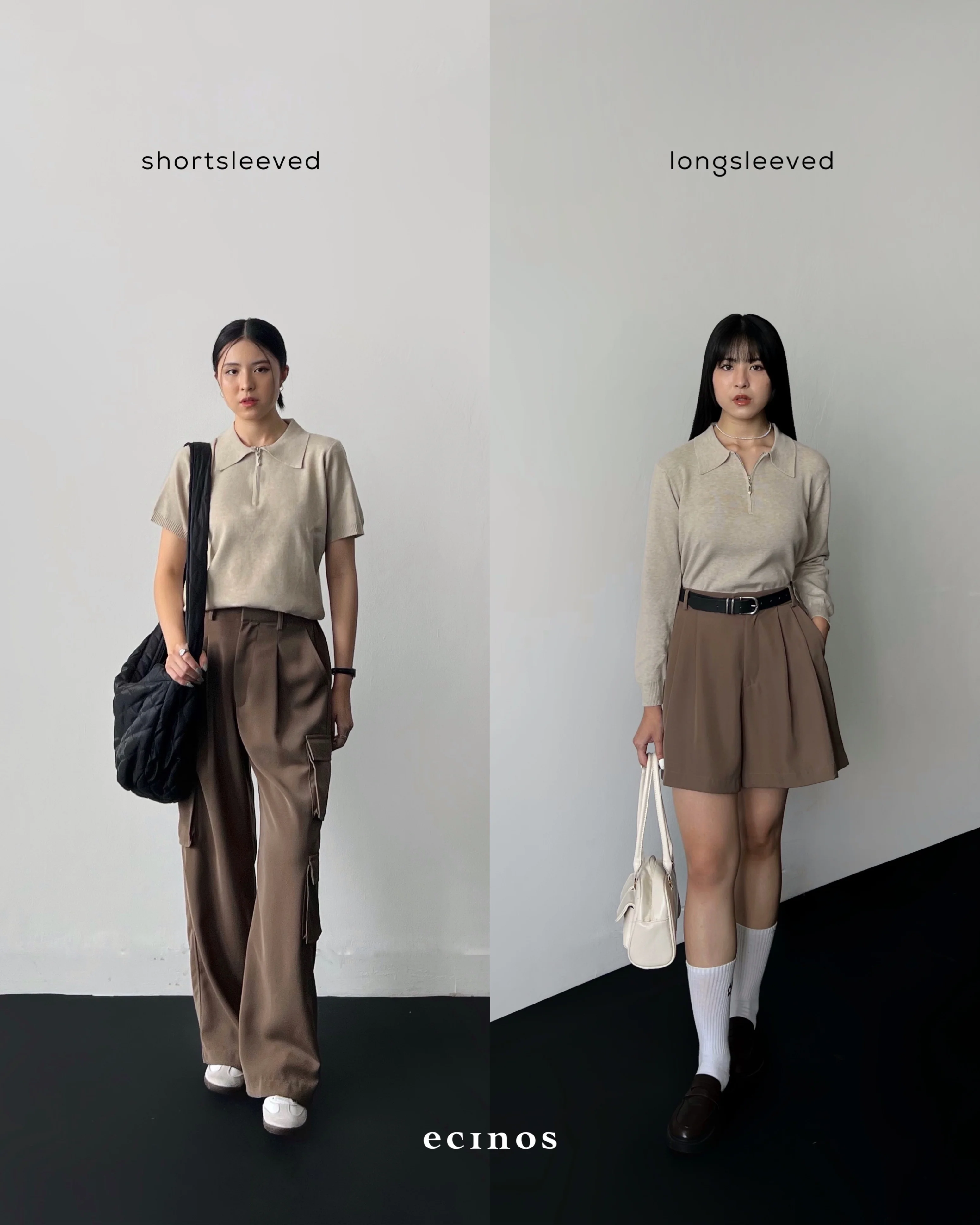 ECINOS - Flo Knitted Polo Top - Image 3