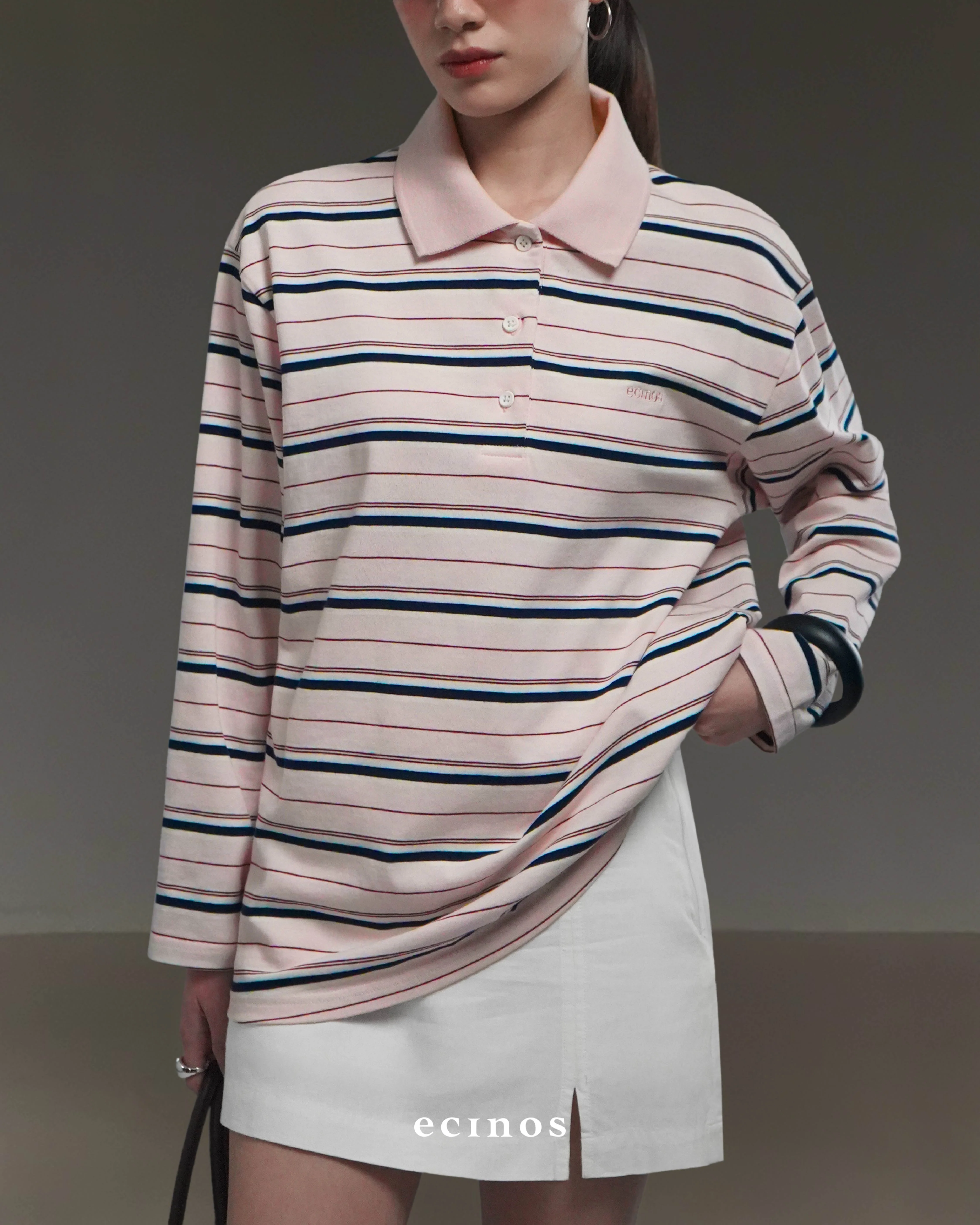ECINOS - Ivy Striped Cotton Rugby Shirt - Image 10