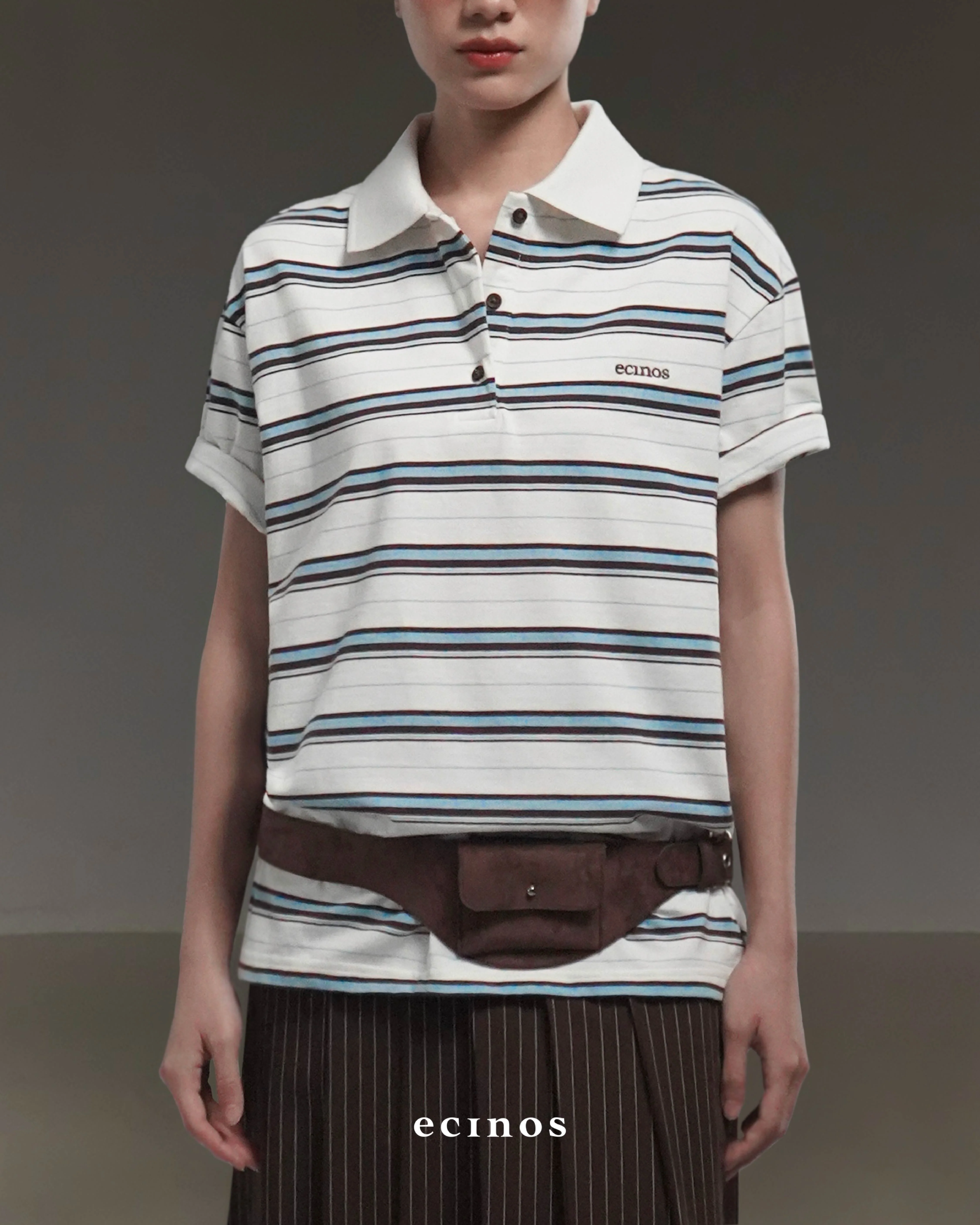 ECINOS - Ivy Striped Cotton Rugby Shirt - Image 12