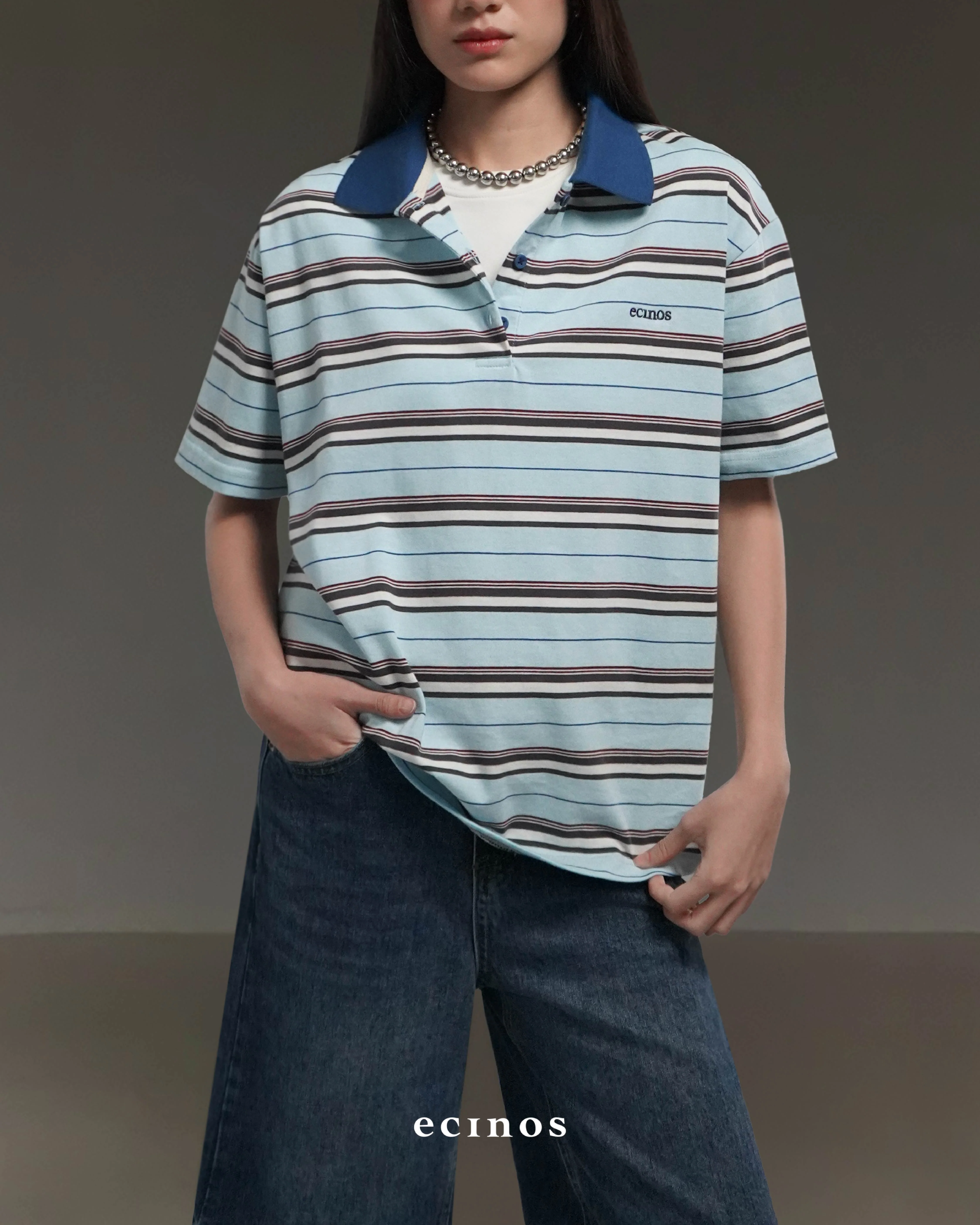 ECINOS - Ivy Striped Cotton Rugby Shirt - Image 14