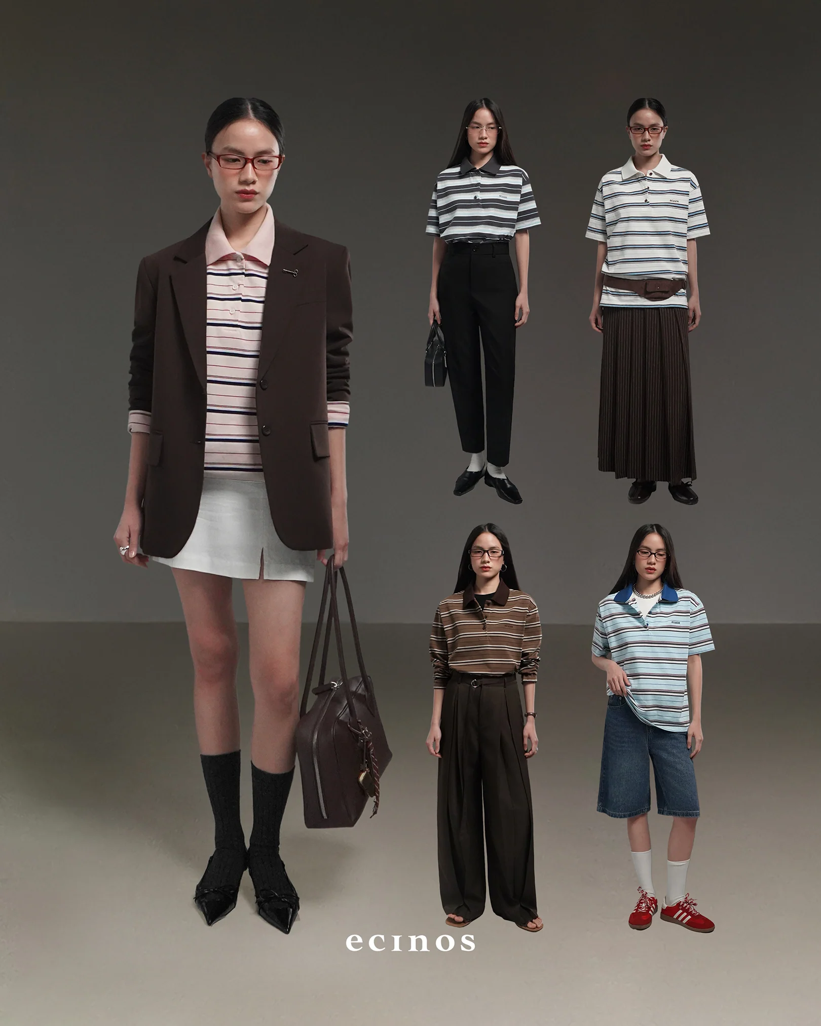 ECINOS - Ivy Striped Cotton Rugby Shirt - Image 3