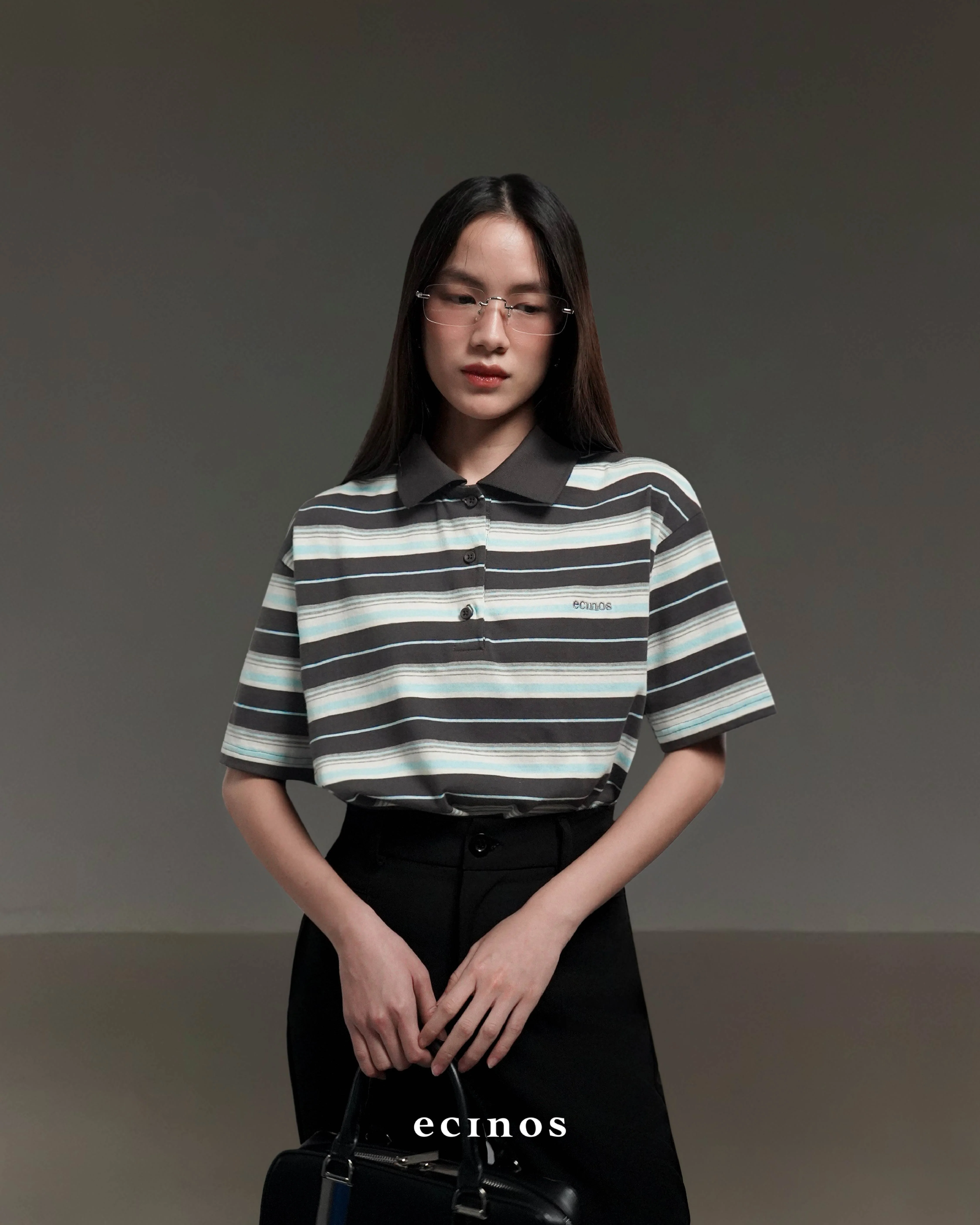 ECINOS - Ivy Striped Cotton Rugby Shirt - Image 6