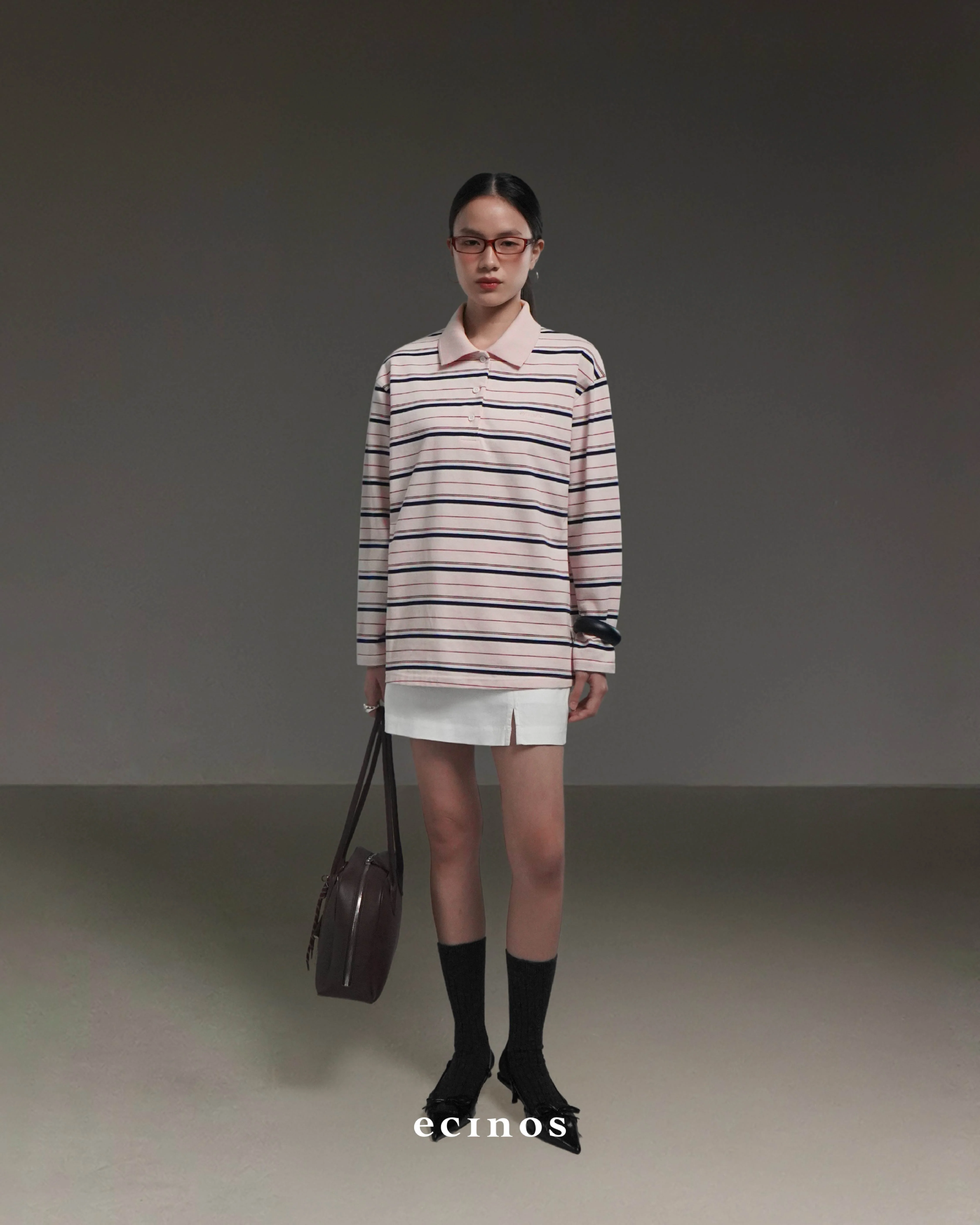 ECINOS - Ivy Striped Cotton Rugby Shirt - Image 7