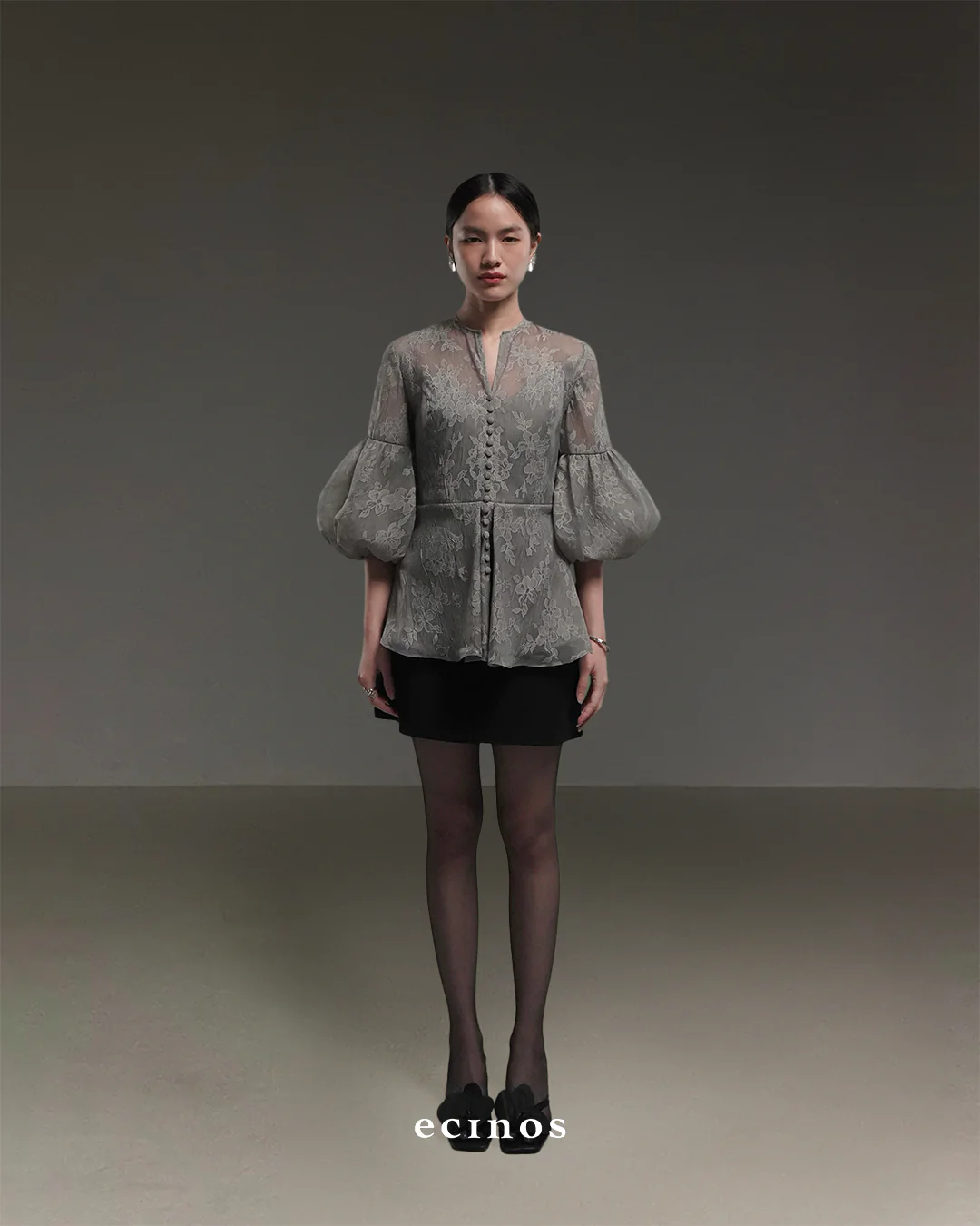 ECINOS - Jasmine Peplum Couture Blouse - Image 6