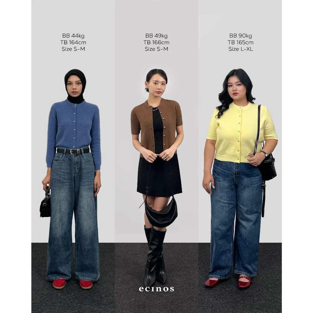 ECINOS - Jennie Hairy Wool Knitted Cardigan - Image 3