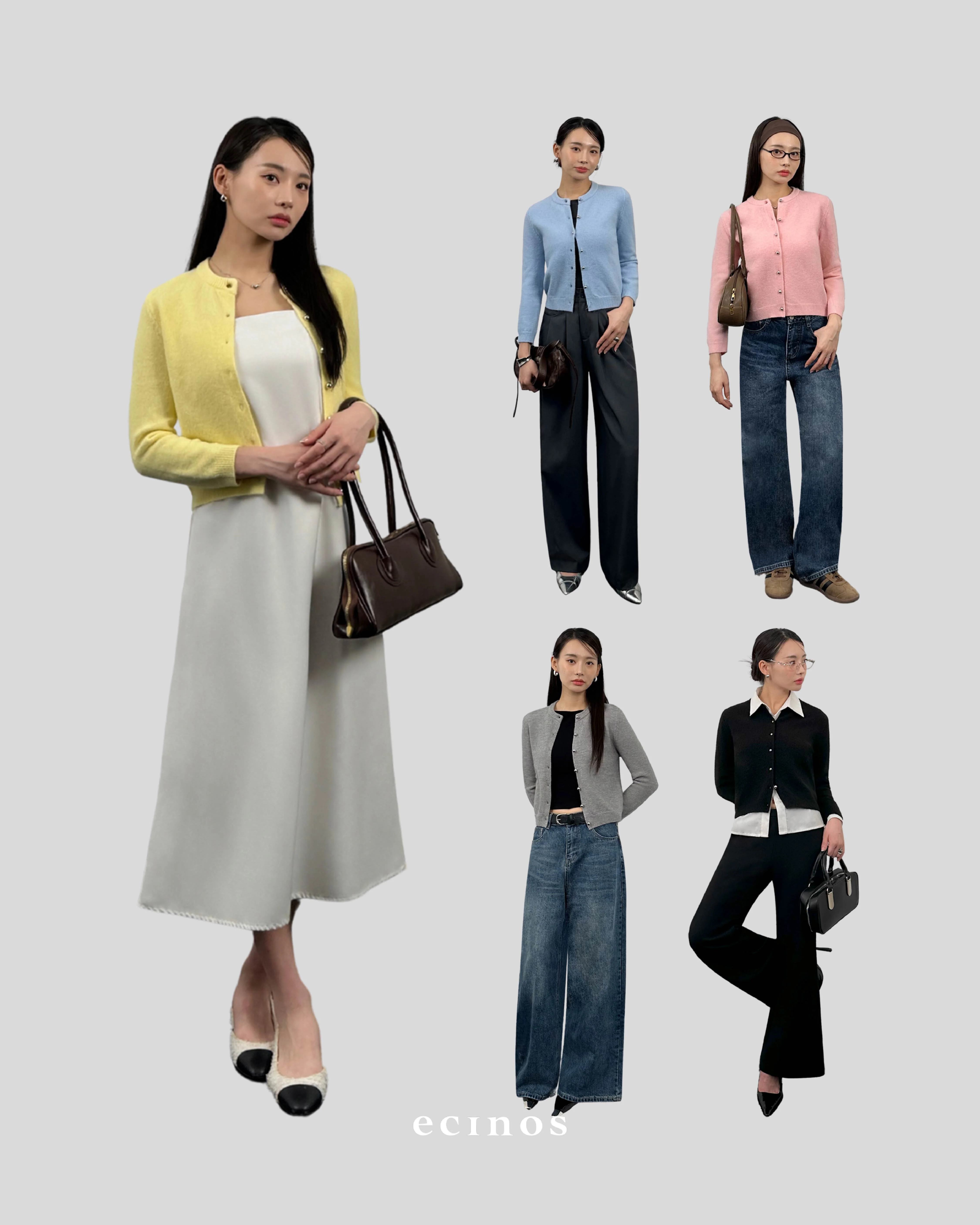 ECINOS - Jennie Hairy Wool Knitted Cardigan - Image 5