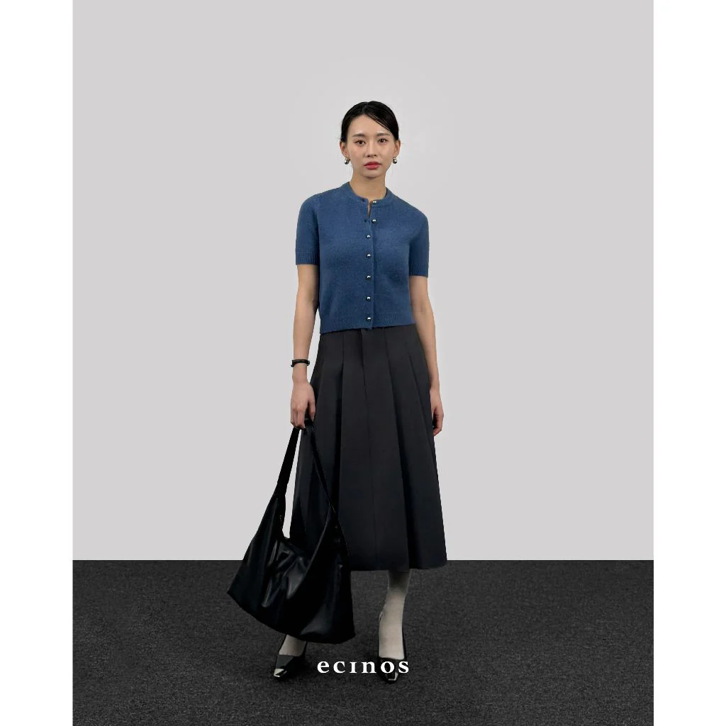 ECINOS - Jennie Hairy Wool Knitted Cardigan - Image 7