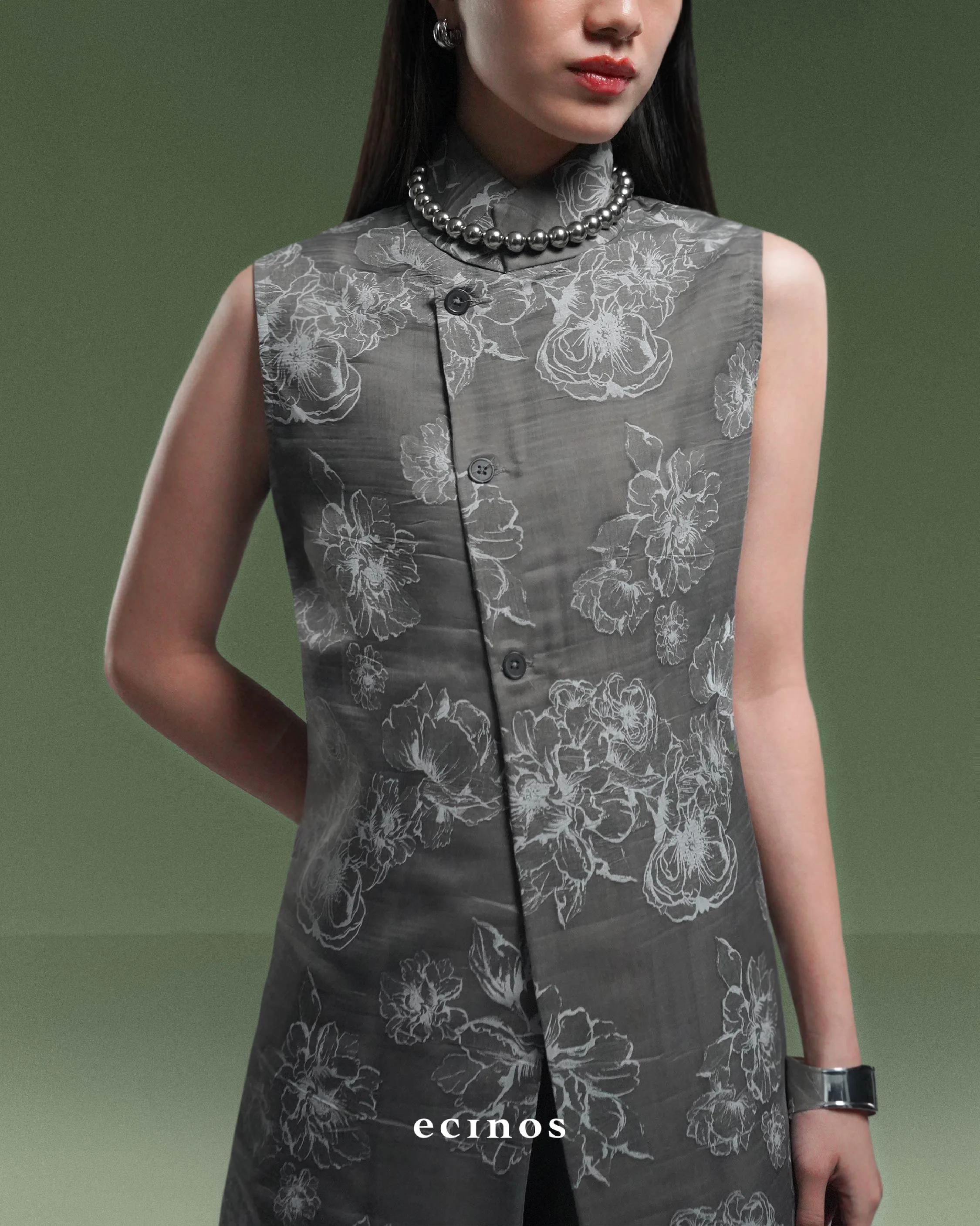 ECINOS - Magnolia Long Vest - Image 10