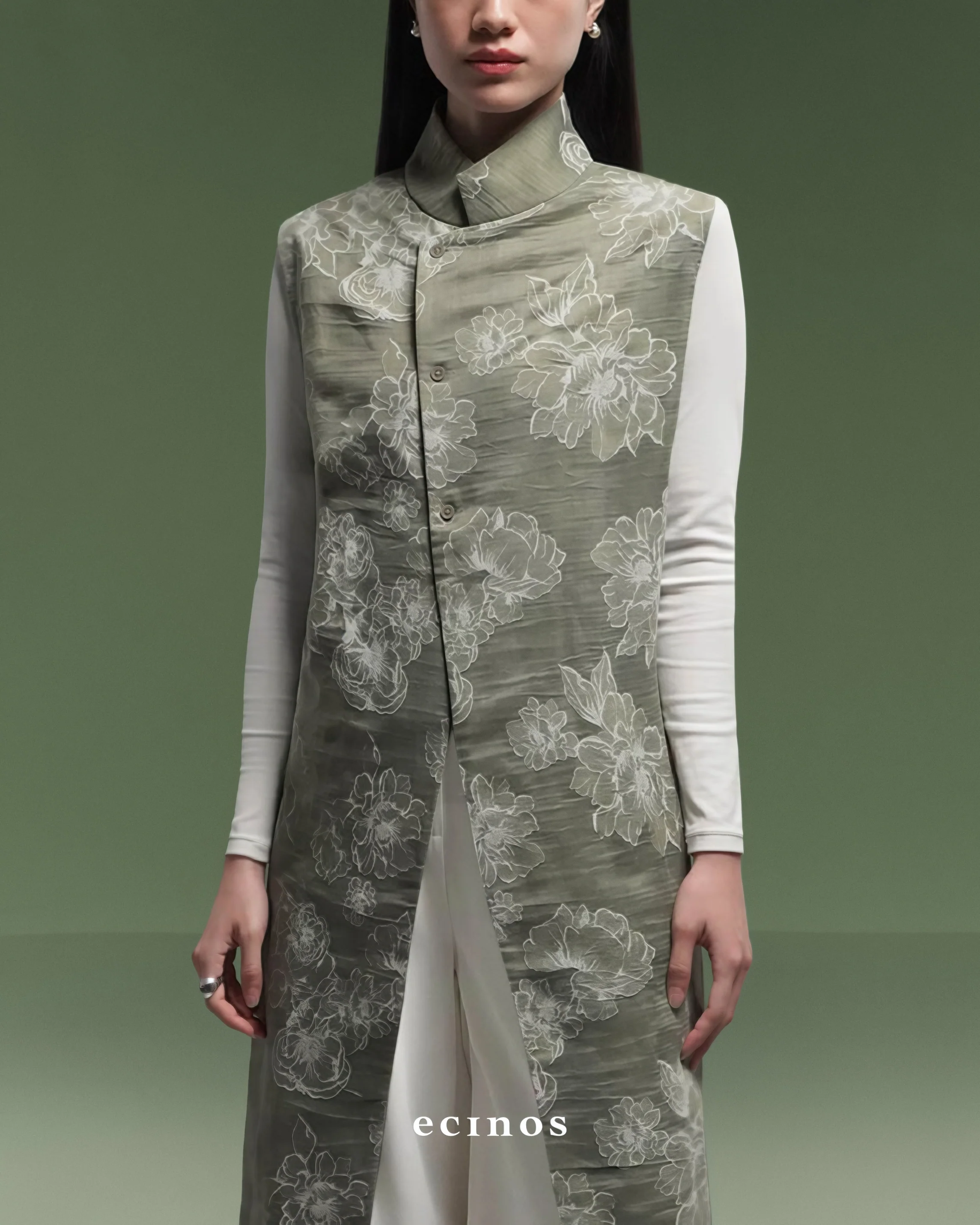 ECINOS - Magnolia Long Vest - Image 11