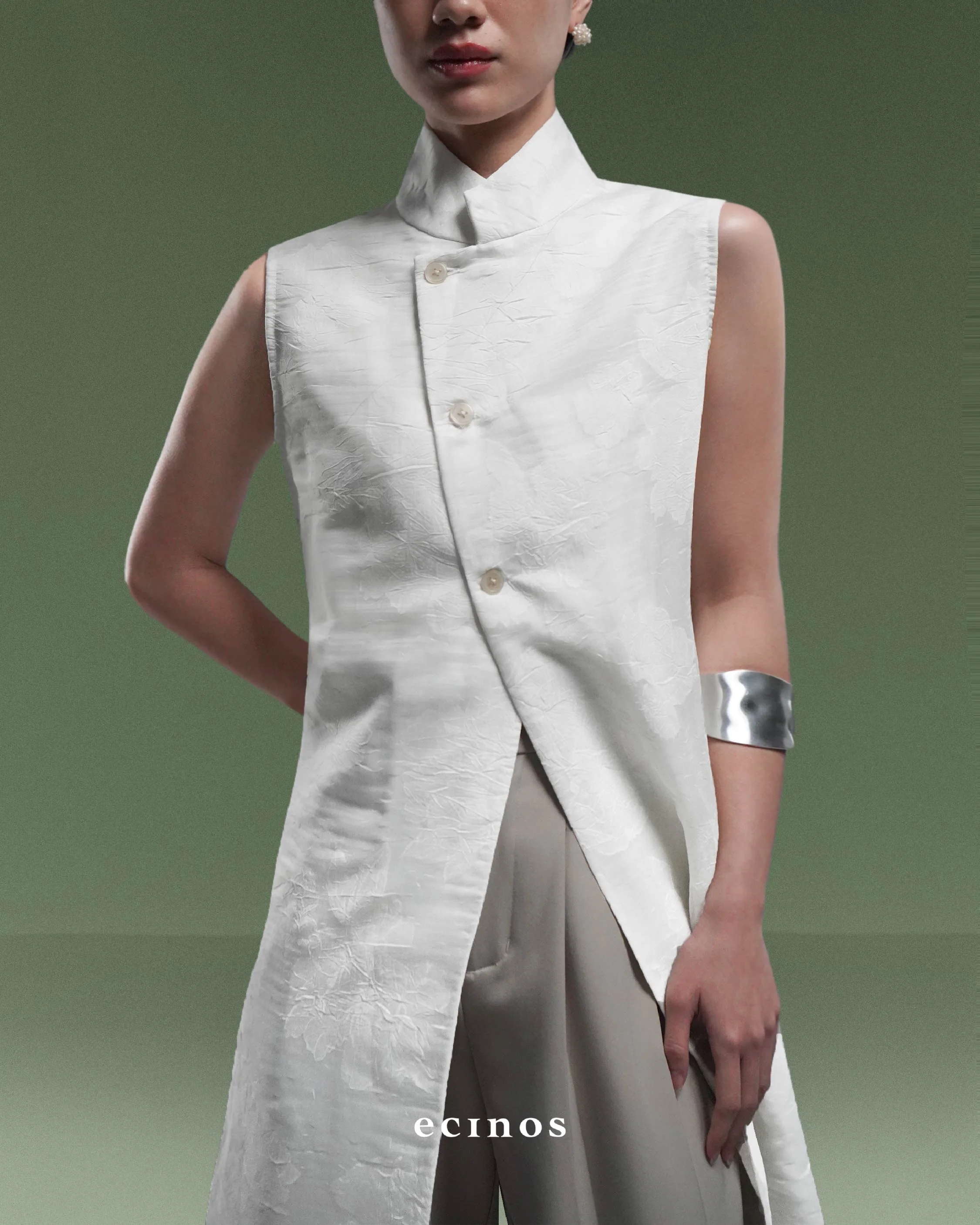 ECINOS - Magnolia Long Vest - Image 13