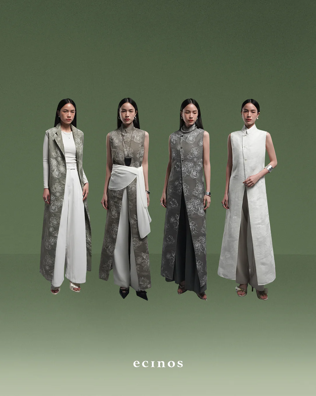 ECINOS - Magnolia Long Vest - Image 3