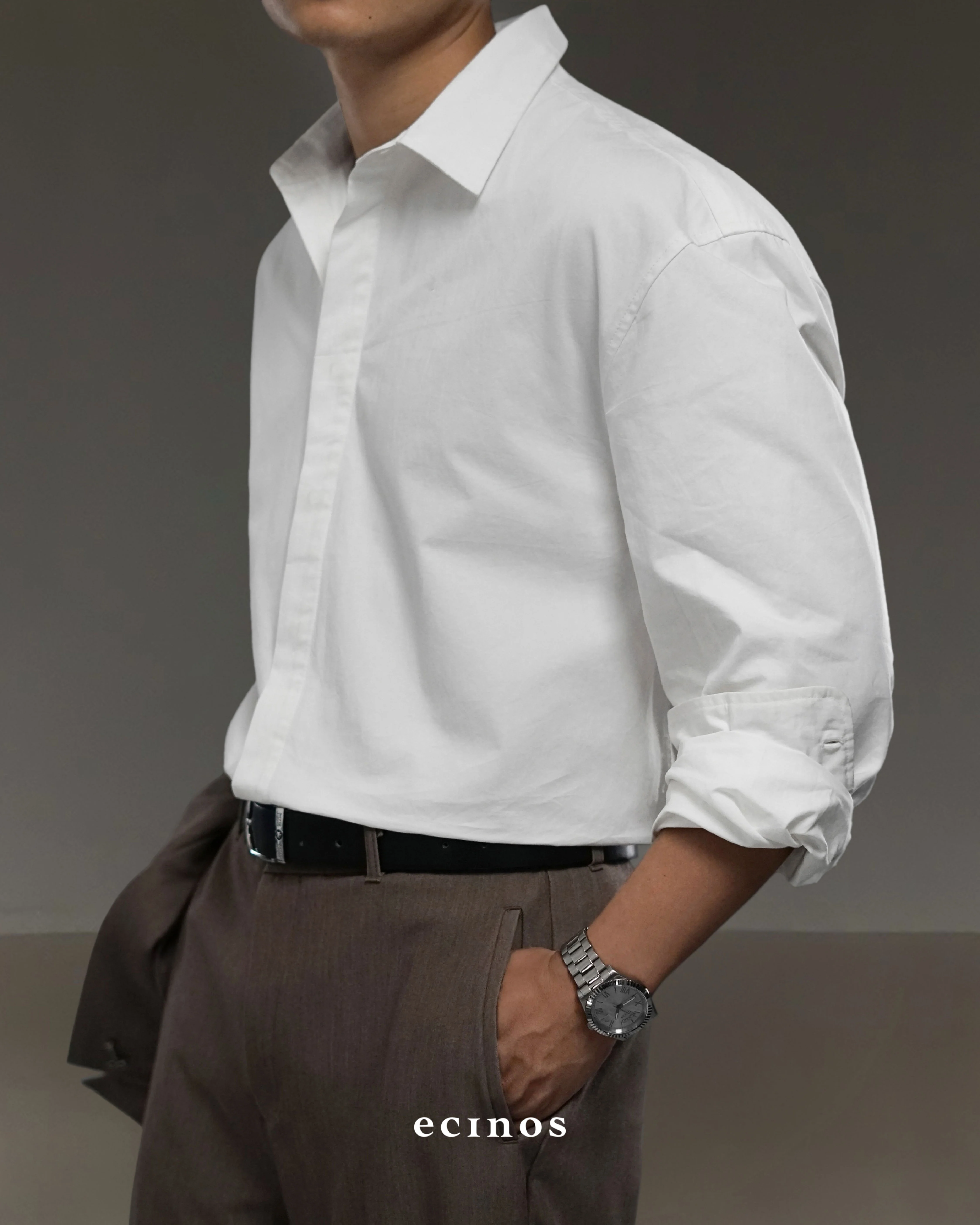 ECINOS Man - 100% Cotton Oversized Shirt (Man Version) - Image 11