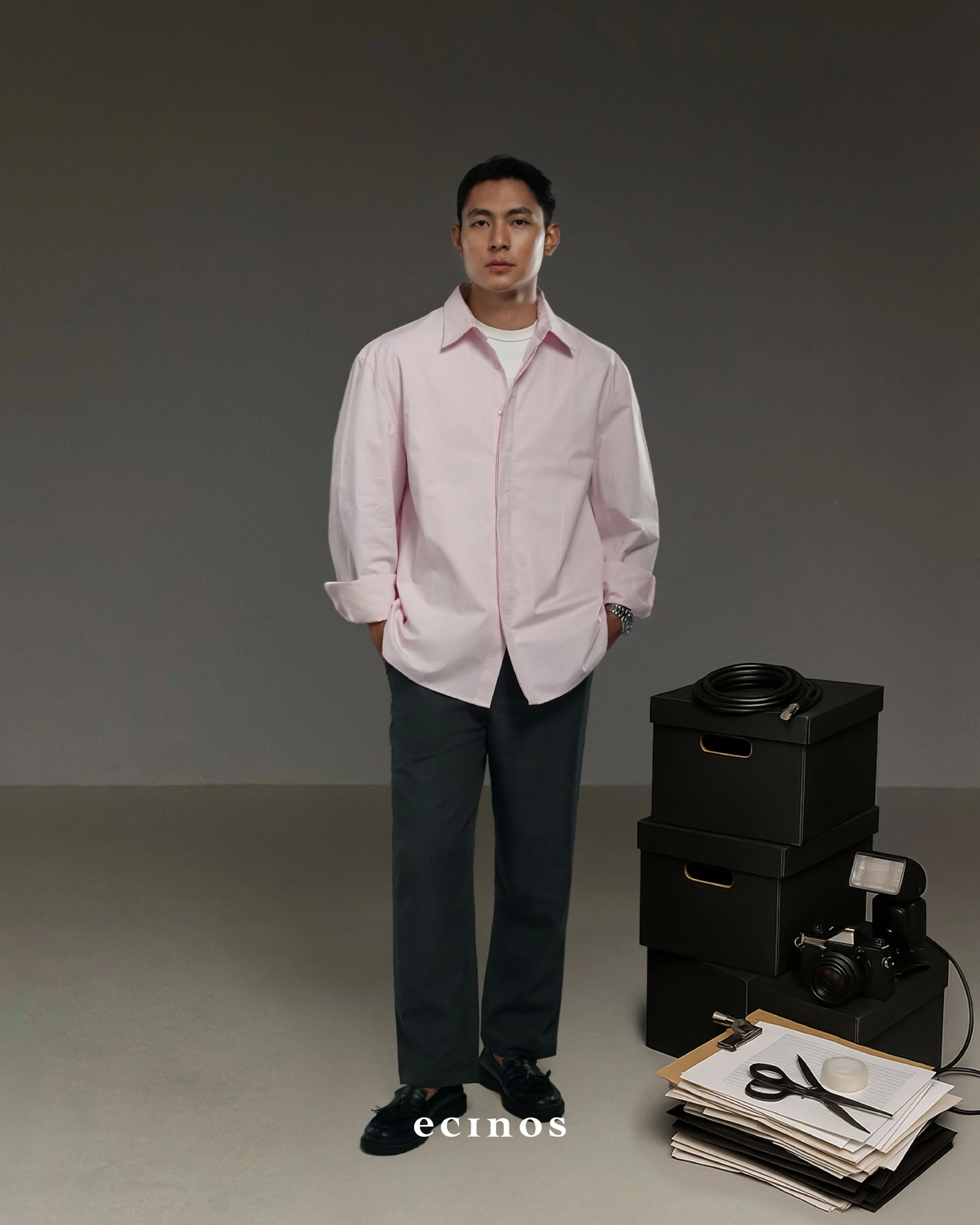 ECINOS Man - 100% Cotton Oversized Shirt (Man Version) - Image 6