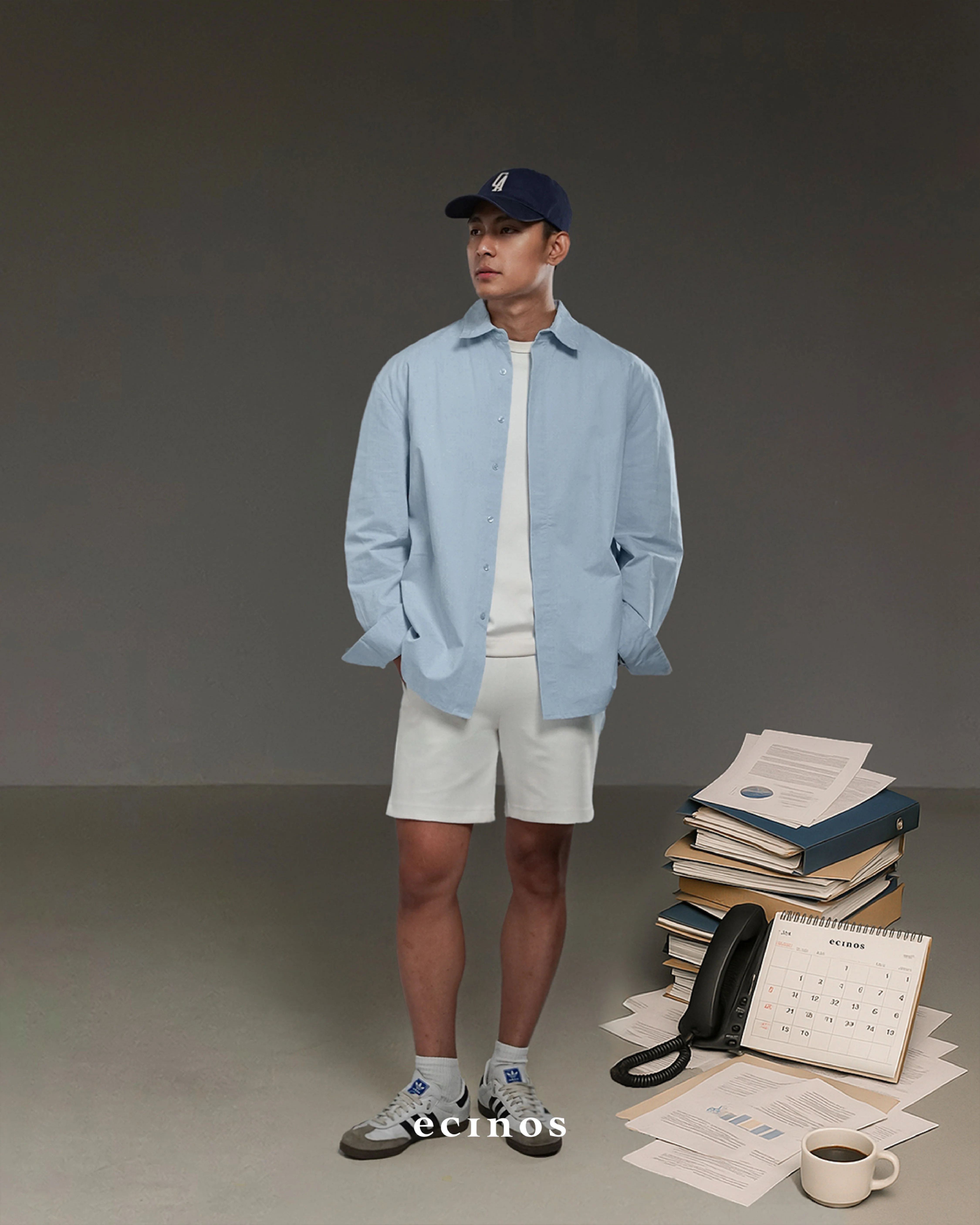 ECINOS Man - 100% Cotton Oversized Shirt (Man Version) - Image 9