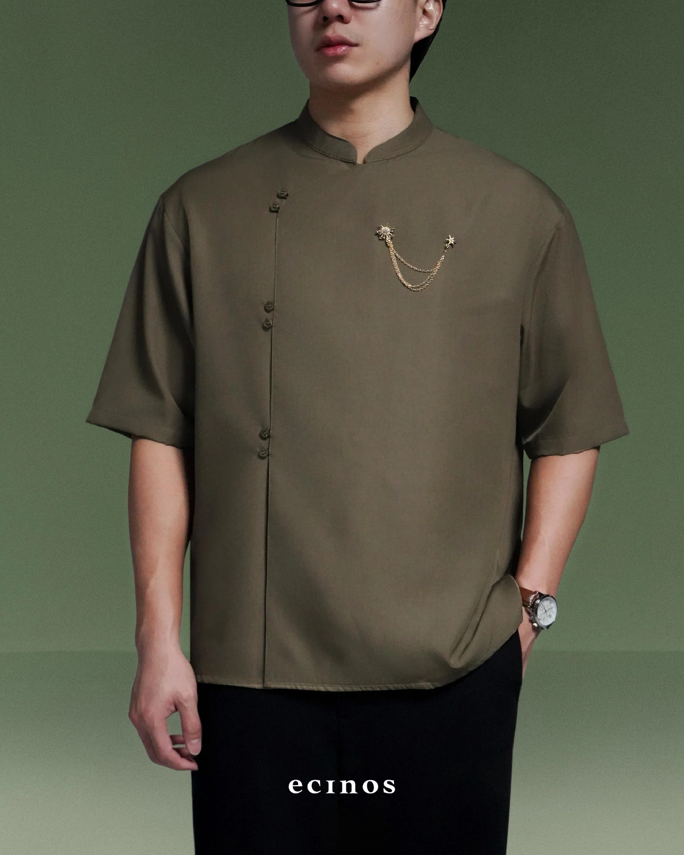 ECINOS Man - Aspen Side Button Top - Image 11