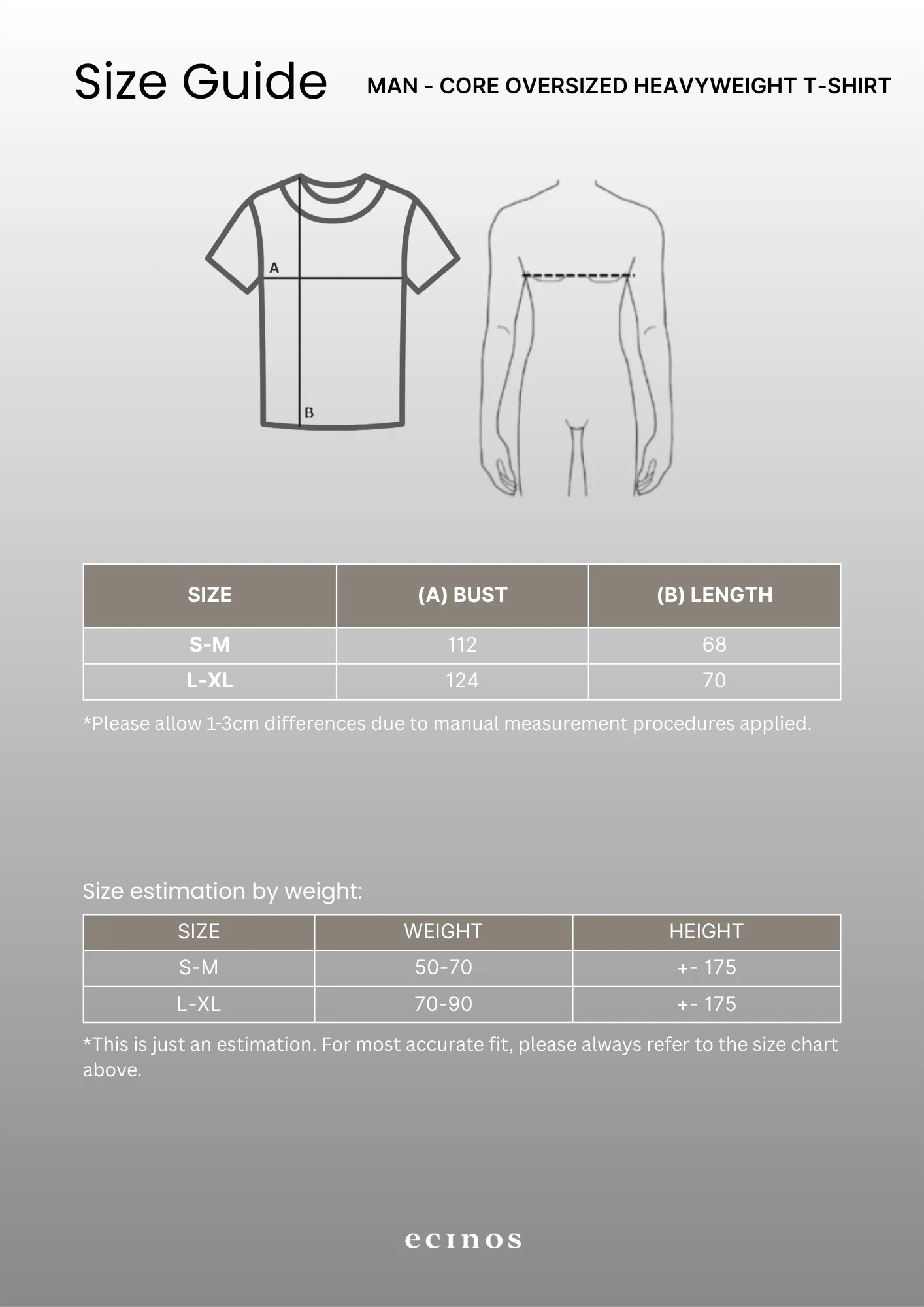 ECINOS Man - CORE Oversized Heavyweight T-shirt - Image 17