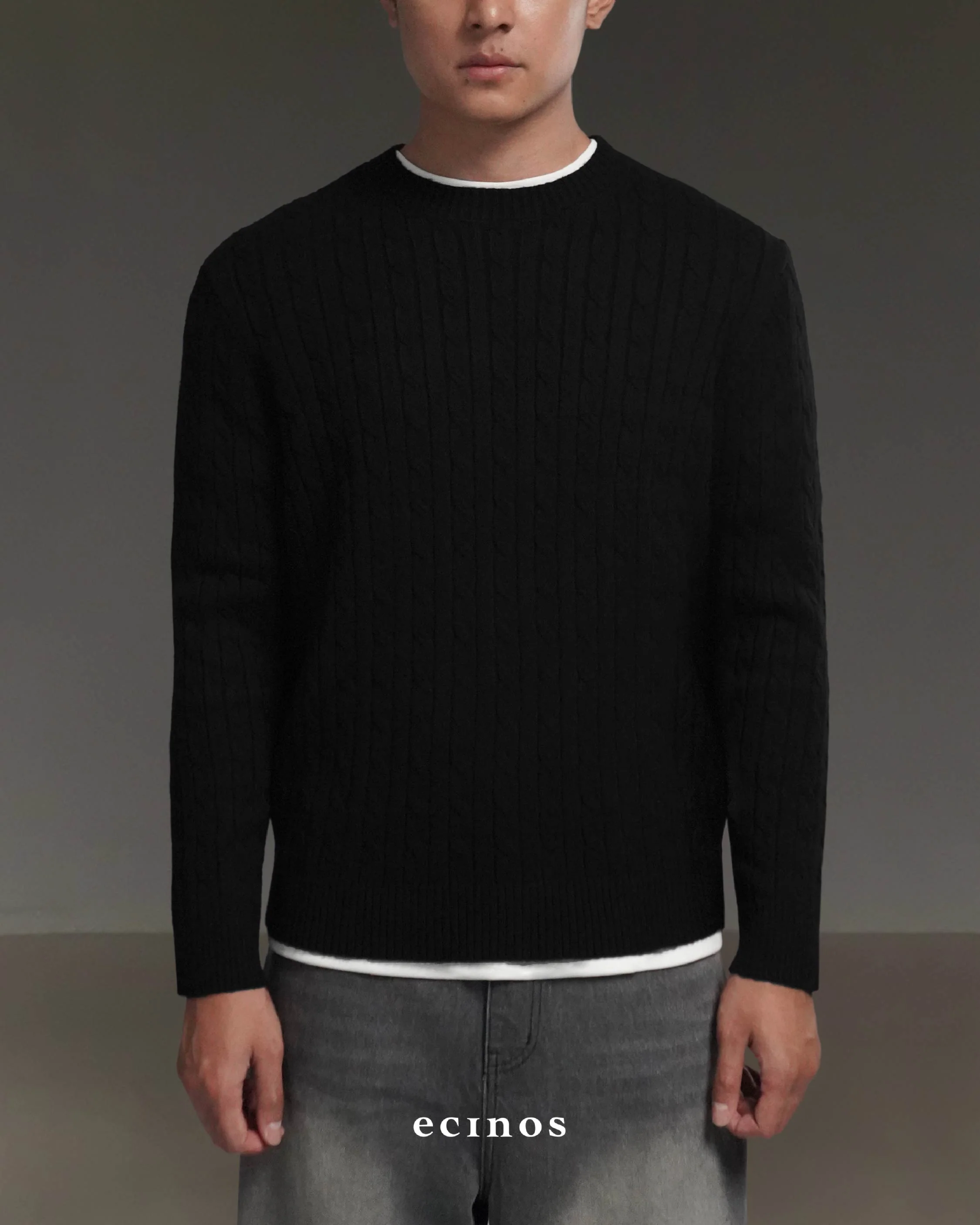 ECINOS Man - Cyrus Cable Knitted Top - Image 13