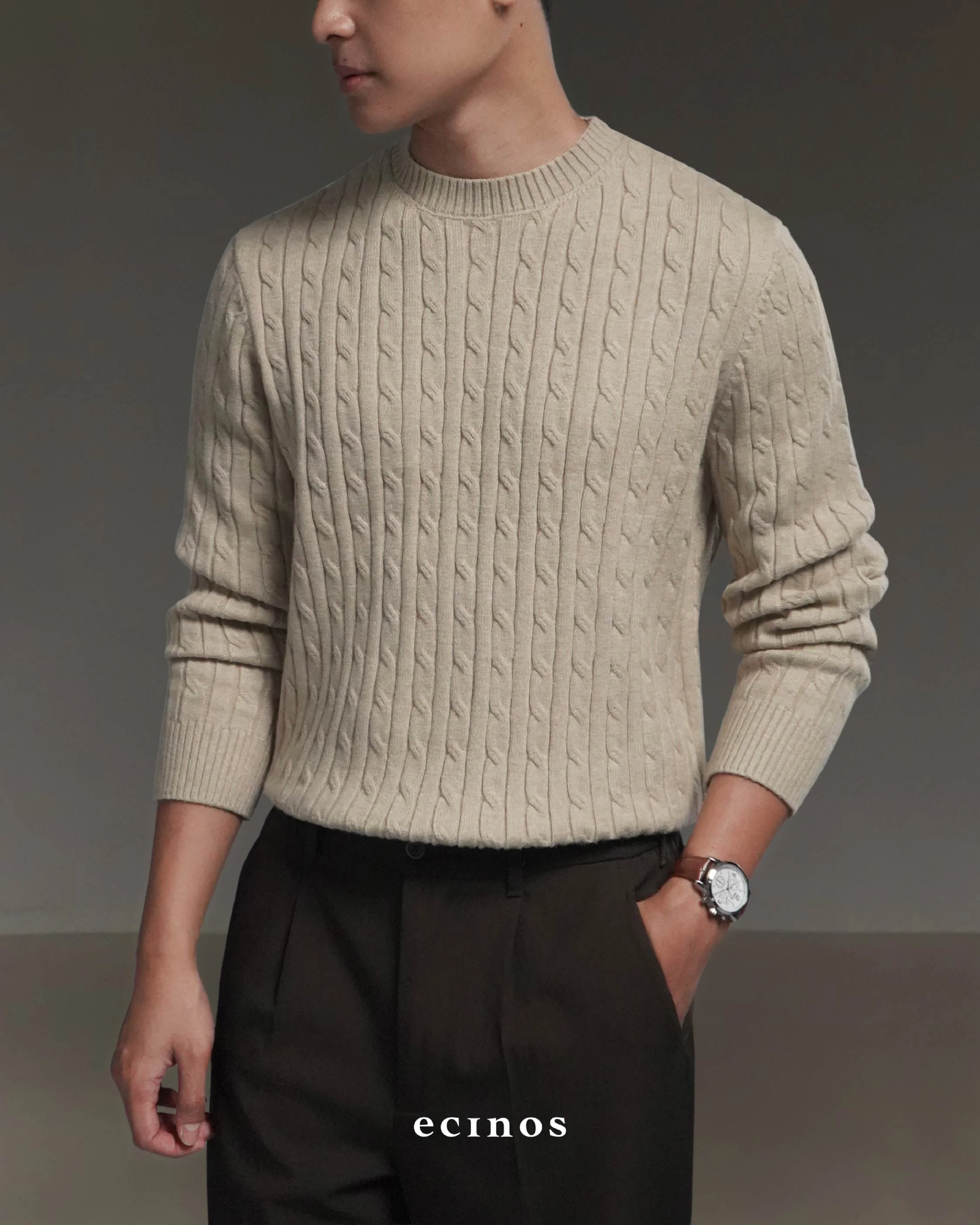 ECINOS Man - Cyrus Cable Knitted Top - Image 14