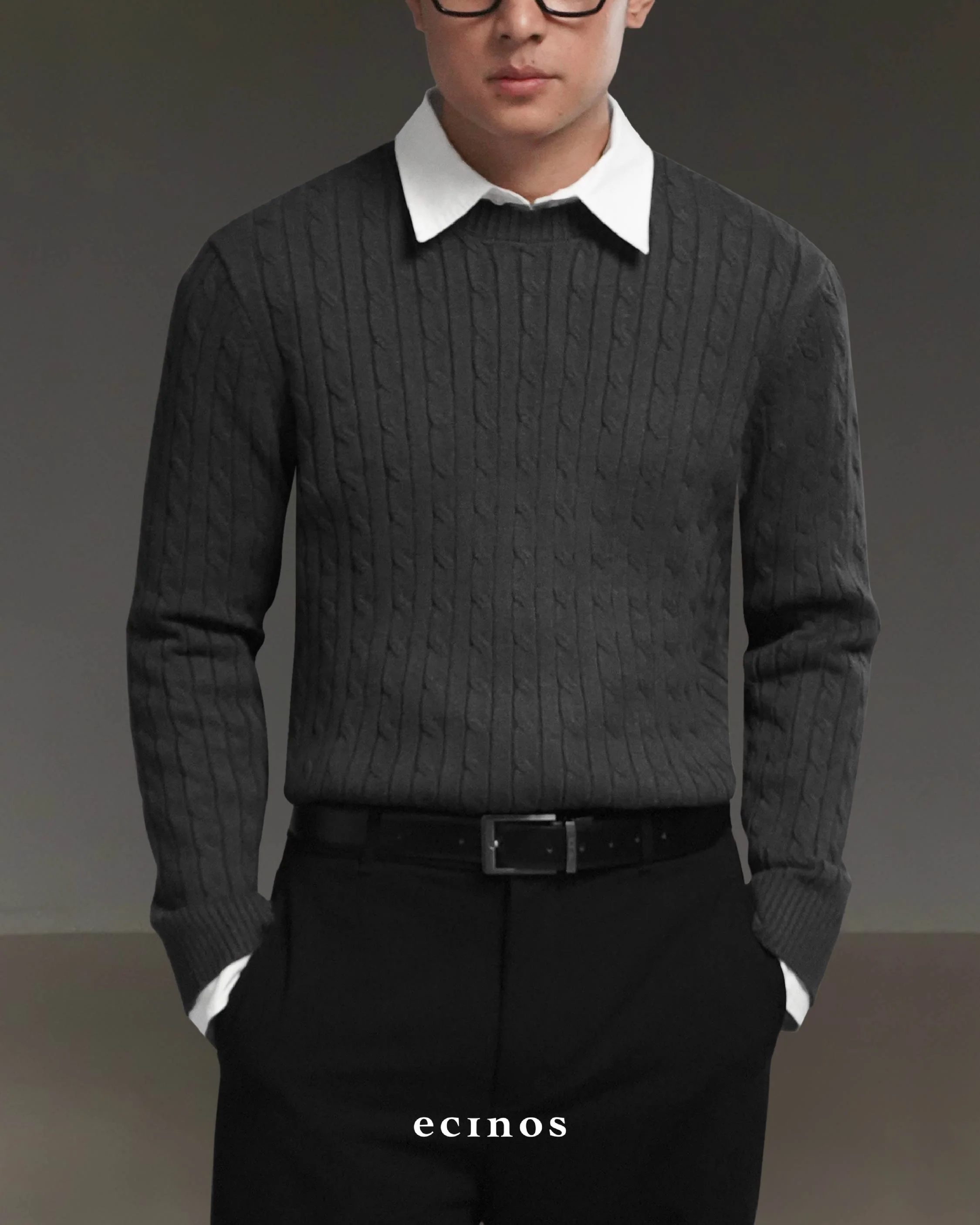 ECINOS Man - Cyrus Cable Knitted Top - Image 15