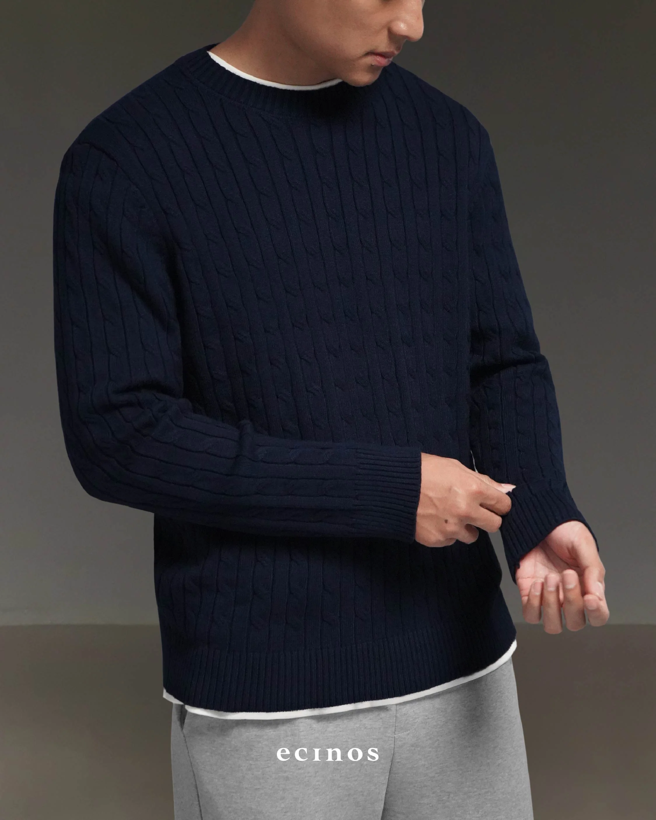 ECINOS Man - Cyrus Cable Knitted Top - Image 16