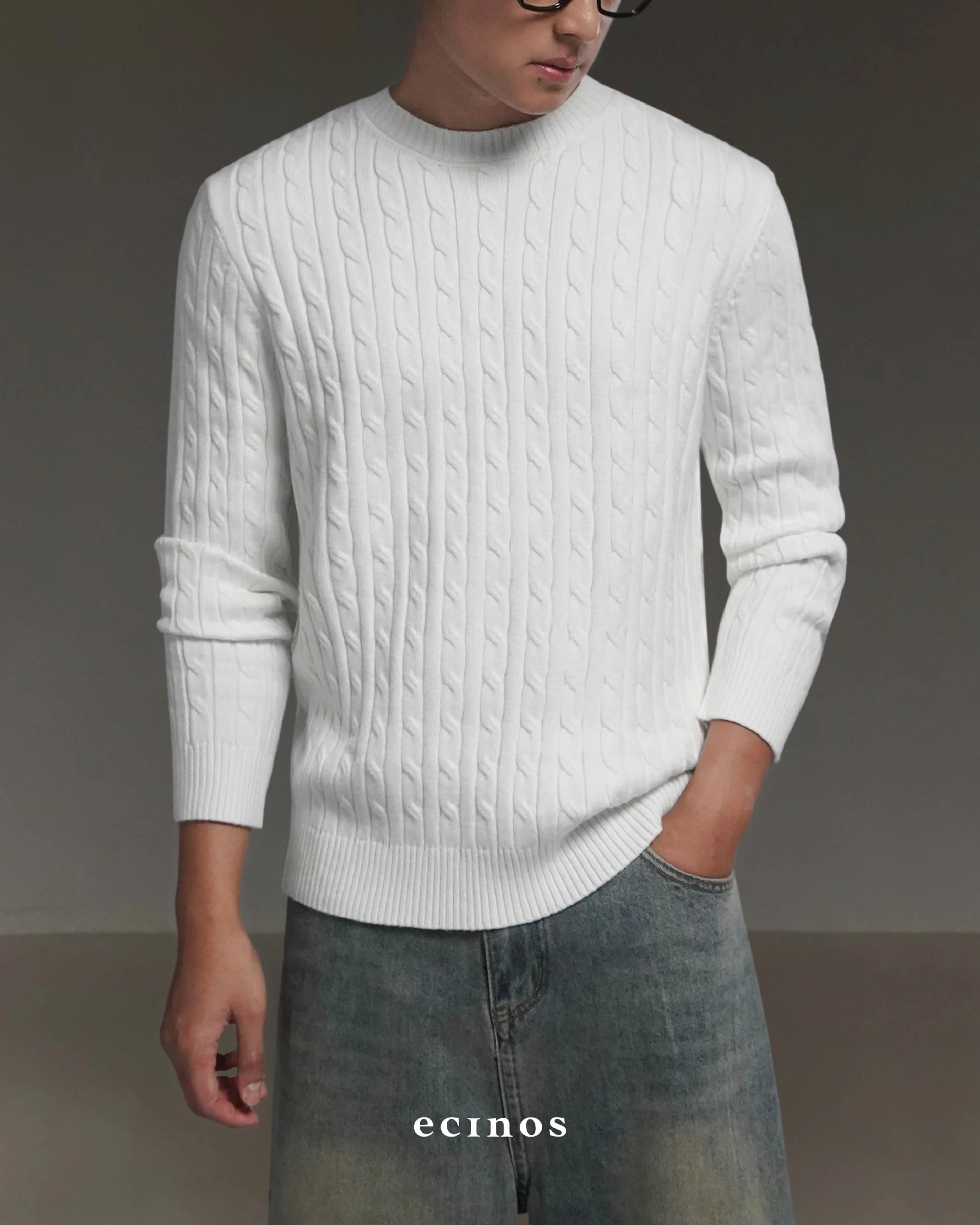 ECINOS Man - Cyrus Cable Knitted Top - Image 17