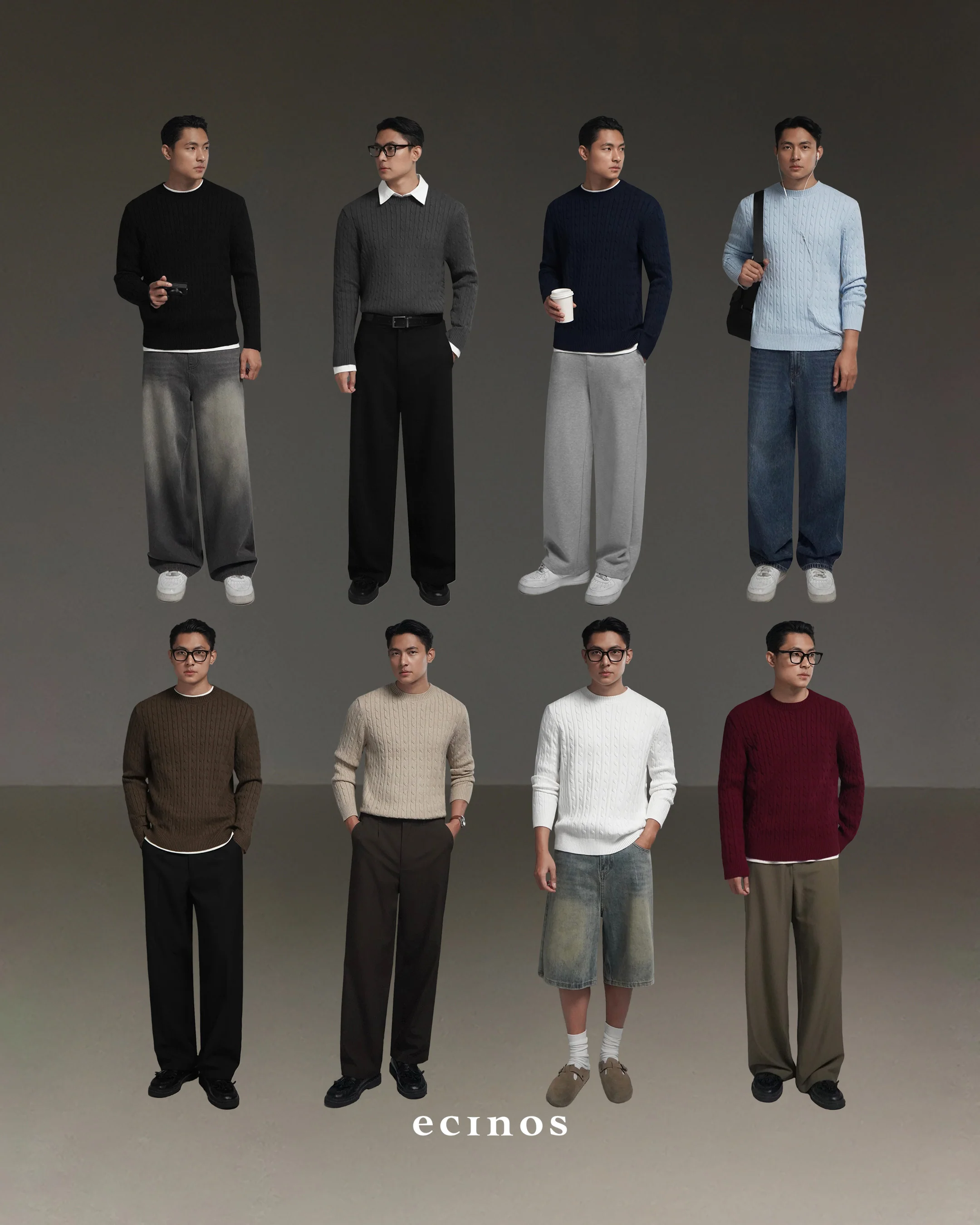 ECINOS Man - Cyrus Cable Knitted Top - Image 3