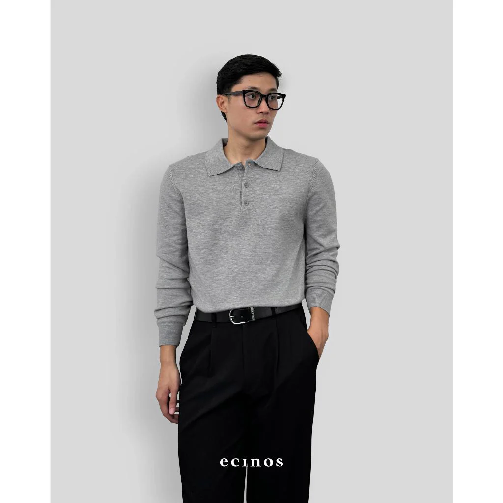 ECINOS Man - Han Knitted Polo Button Top - Image 3